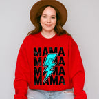 Mama Blue Lightning Mother's Day Unisex Crewneck T-Shirt Sweatshirt Hoodie