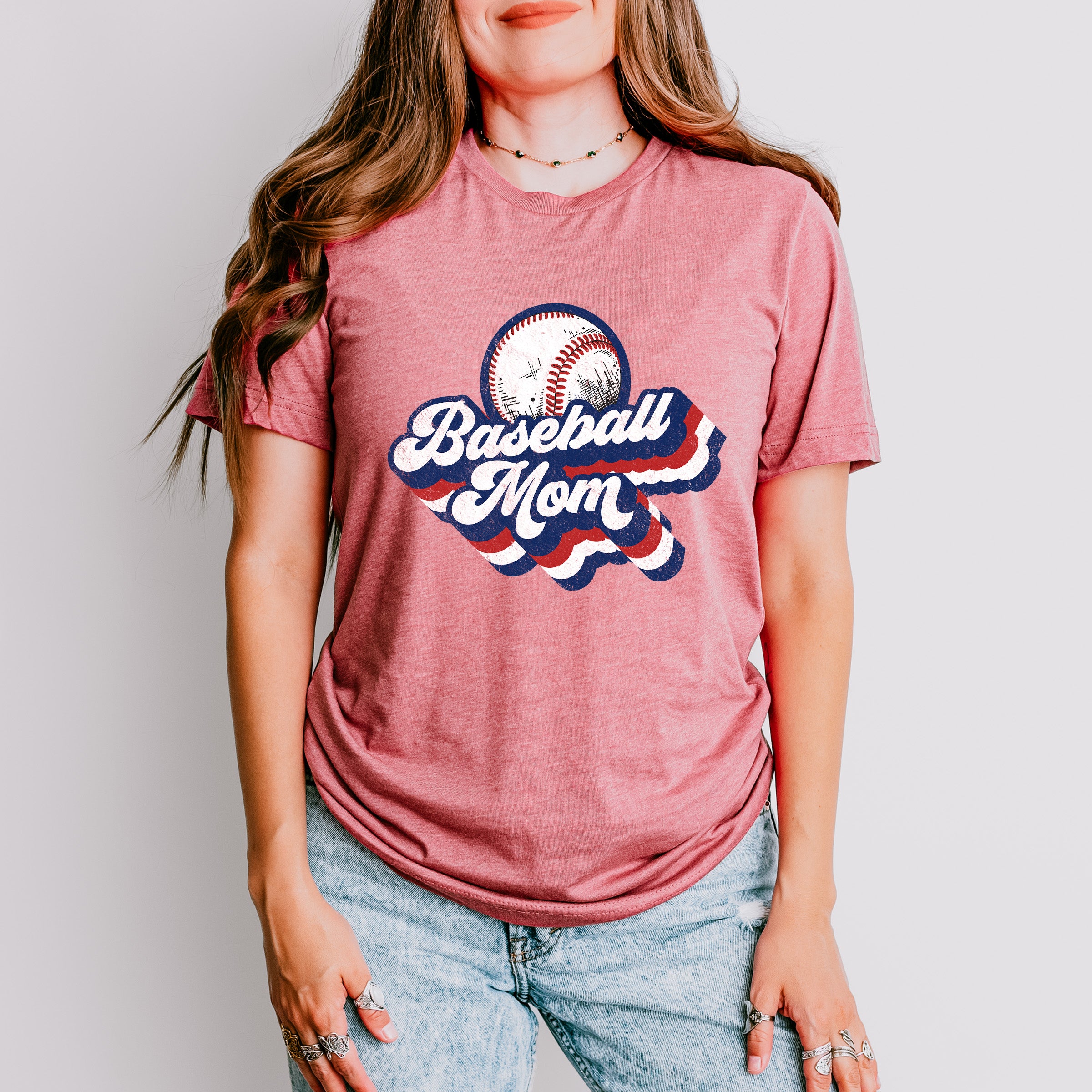 Baseball Mom Mother's Day Unisex Crewneck T-Shirt Sweatshirt Hoodie