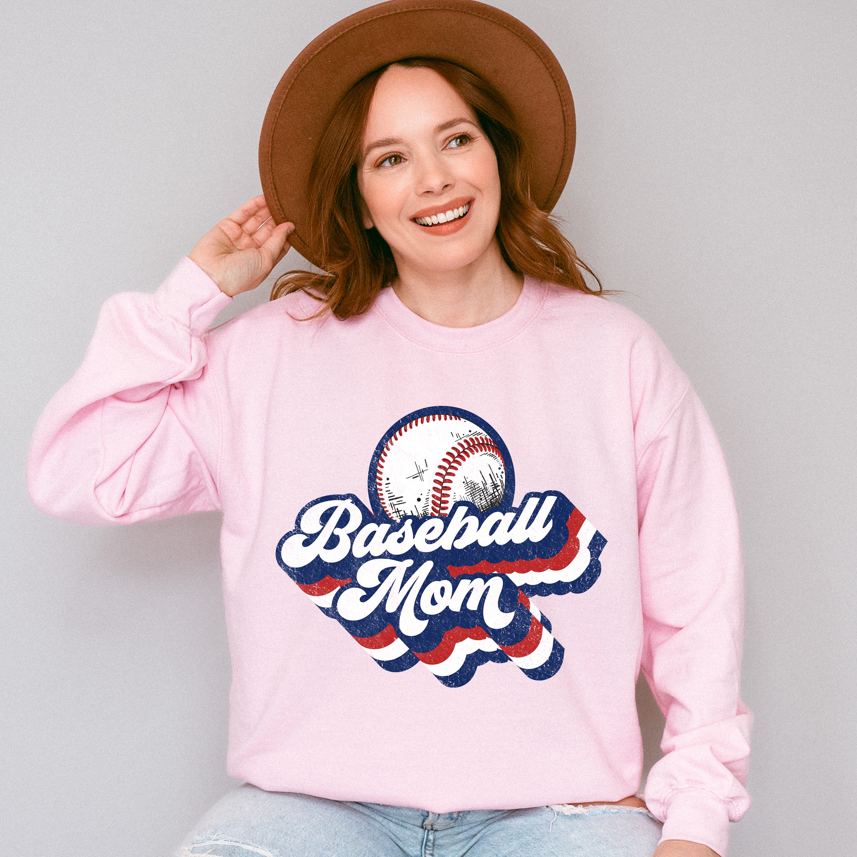 Baseball Mom Mother's Day Unisex Crewneck T-Shirt Sweatshirt Hoodie