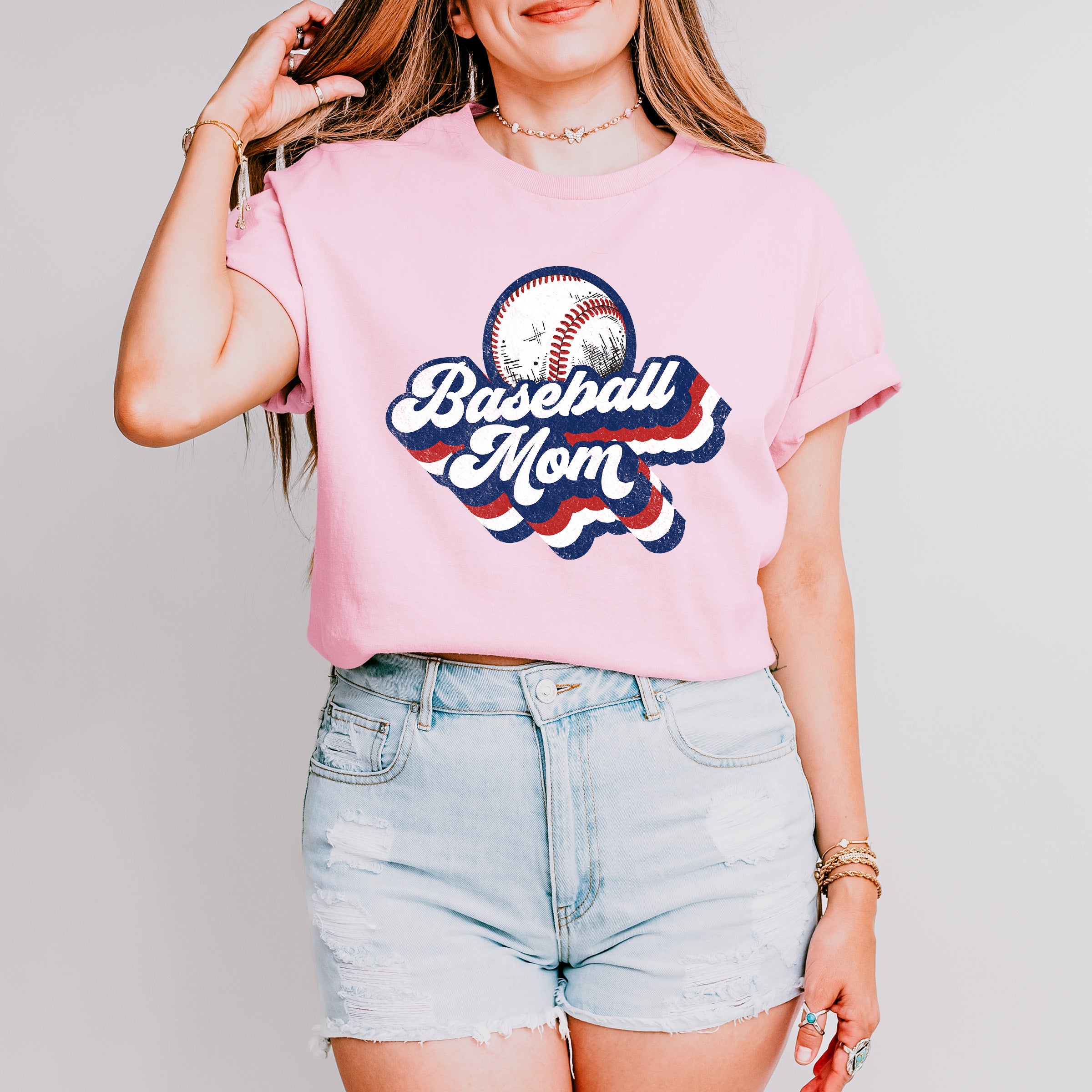 Baseball Mom Mother's Day Unisex Crewneck T-Shirt Sweatshirt Hoodie