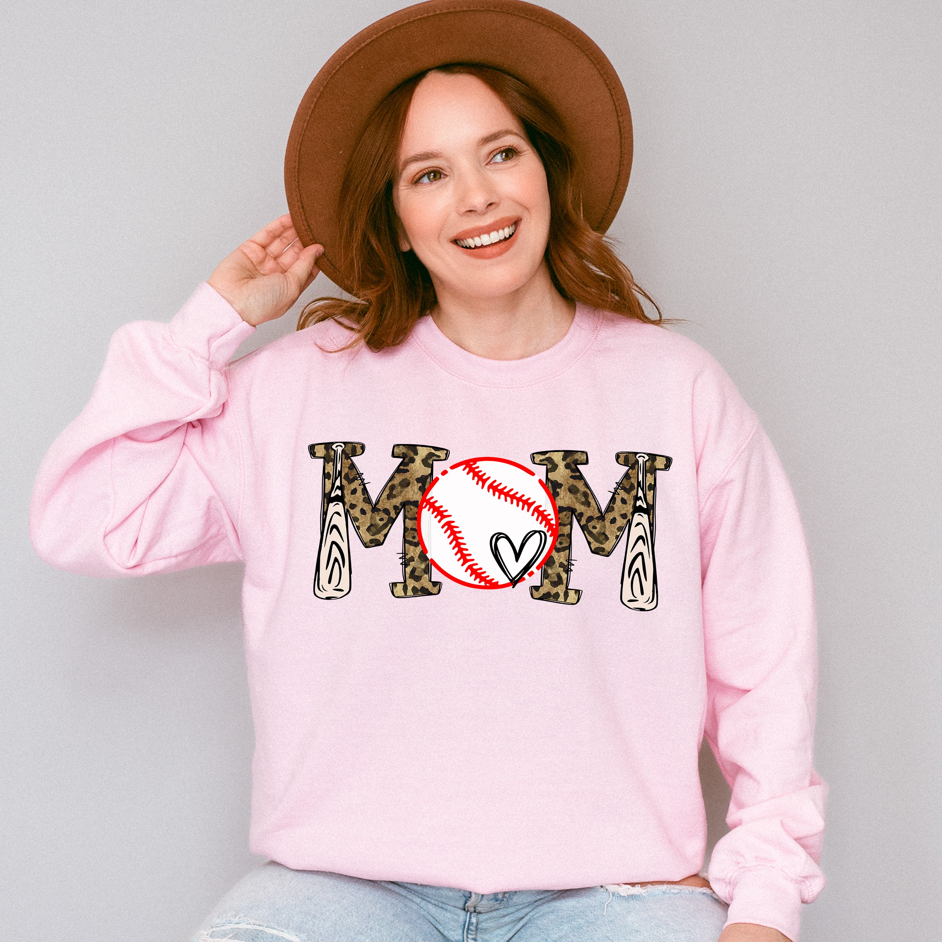 Mom Baseball Mother's Day Unisex Crewneck T-Shirt Sweatshirt Hoodie