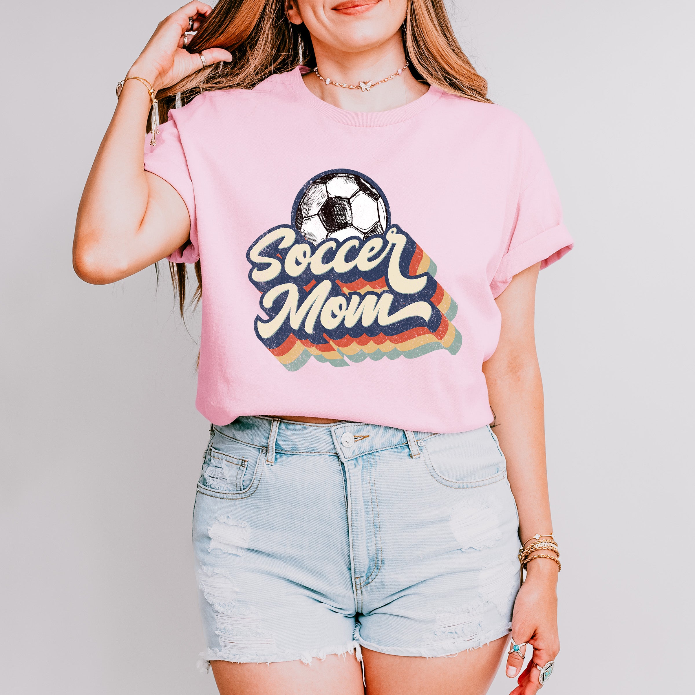 Soccer Mom Mother's Day Unisex Crewneck T-Shirt Sweatshirt Hoodie