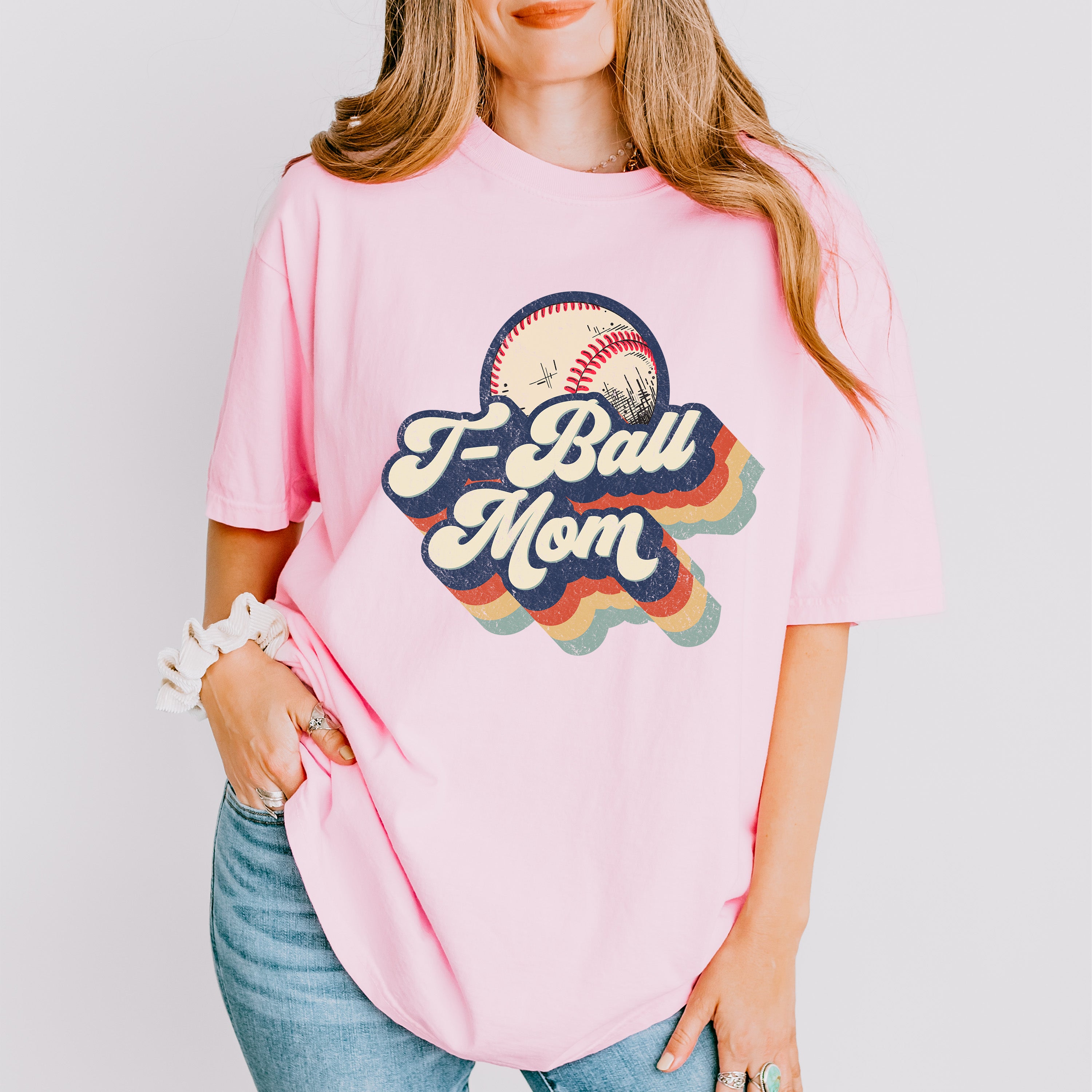 T-Ball Mom Mother's Day Unisex Crewneck T-Shirt Sweatshirt Hoodie