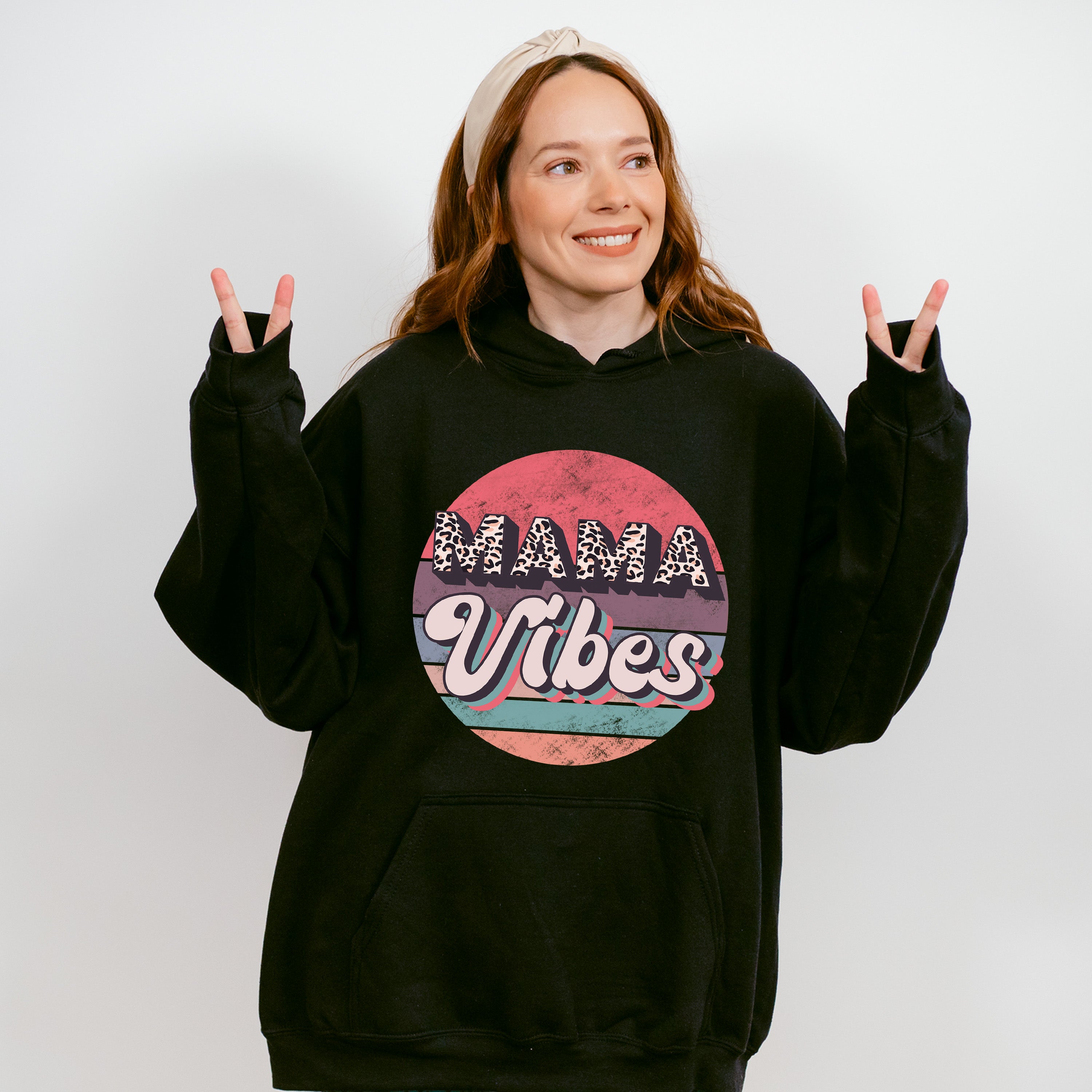 Mama Vibes Mother&#39;s Day Unisex Crewneck T-Shirt Sweatshirt Hoodie