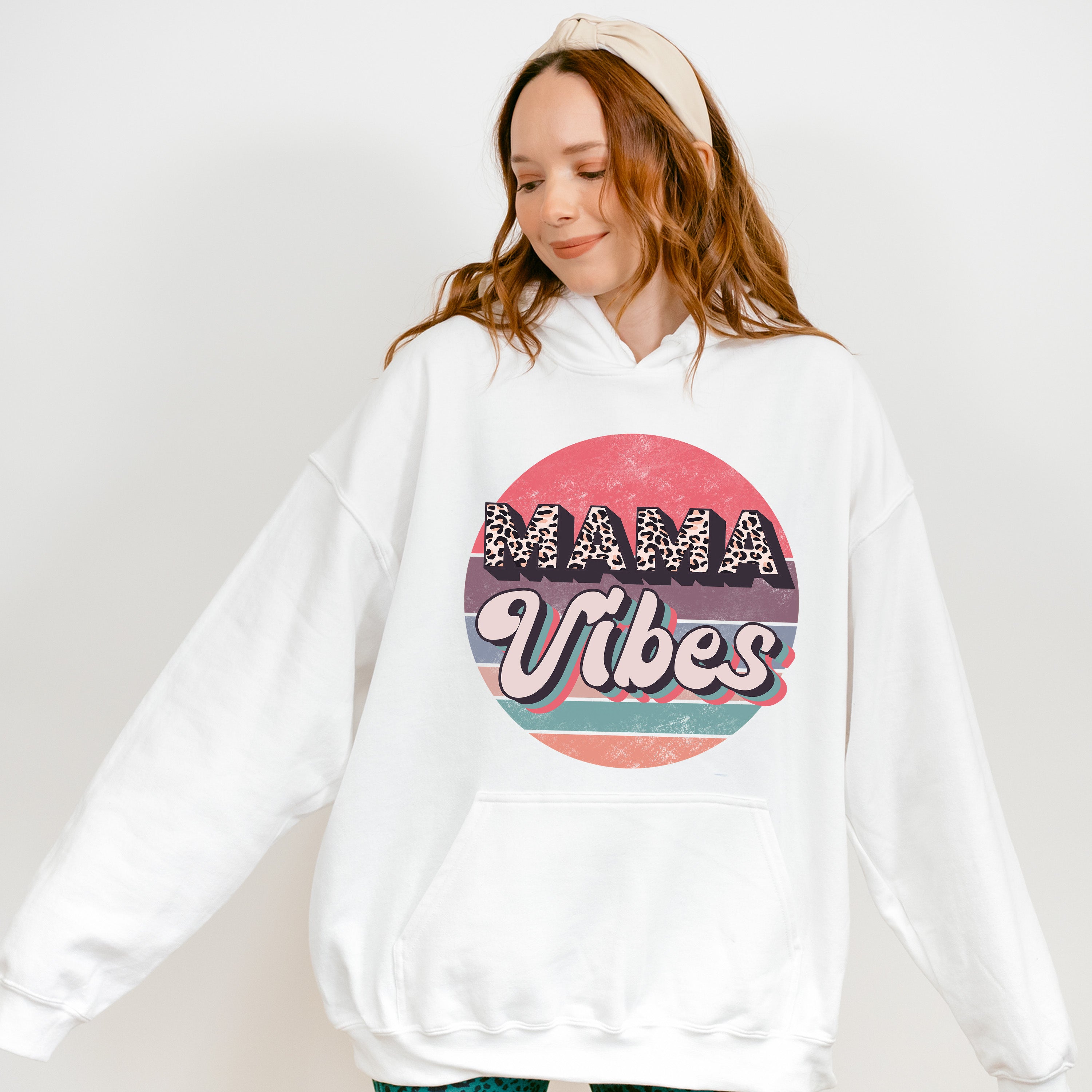 Mama Vibes Mother&#39;s Day Unisex Crewneck T-Shirt Sweatshirt Hoodie