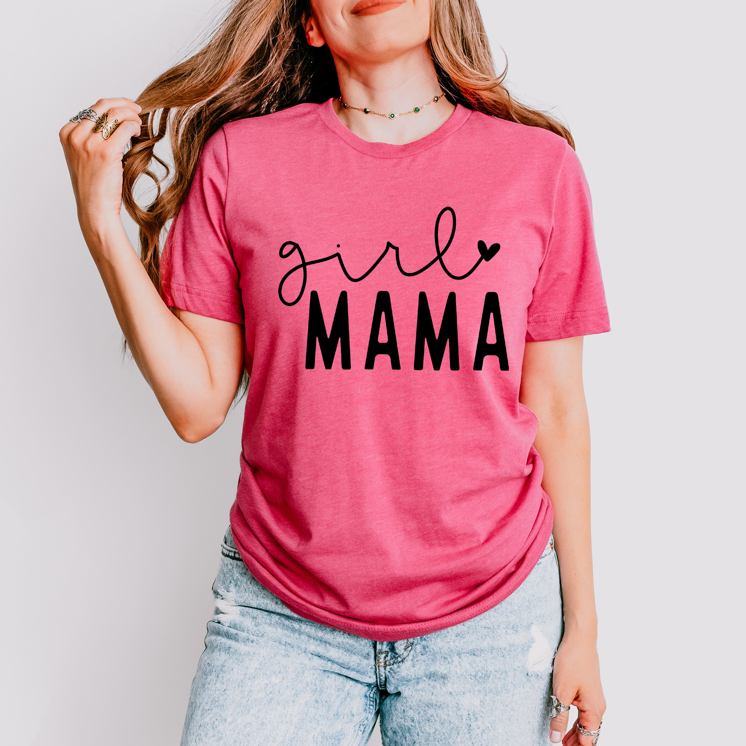 Girl Mama Mother&#39;s Day Unisex Crewneck T-Shirt Sweatshirt Hoodie