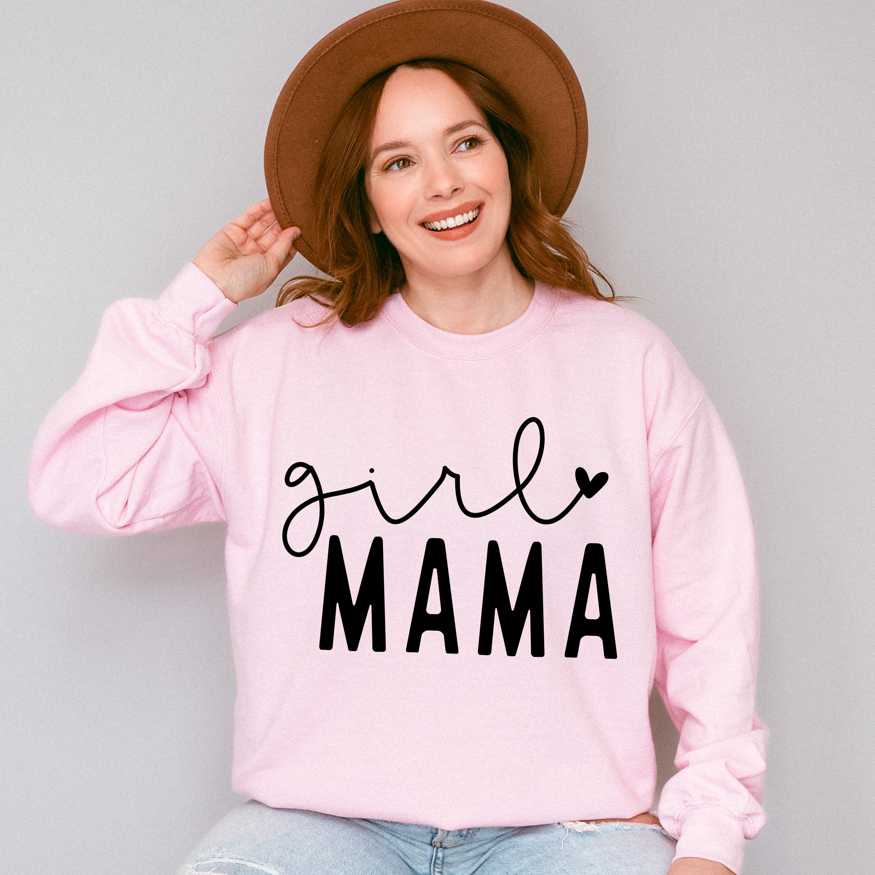 Girl Mama Mother&#39;s Day Unisex Crewneck T-Shirt Sweatshirt Hoodie