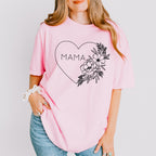 Mama Heart Of Flower Mother's Day Unisex Crewneck T-Shirt Sweatshirt Hoodie
