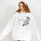 Mama Heart Of Flower Mother's Day Unisex Crewneck T-Shirt Sweatshirt Hoodie