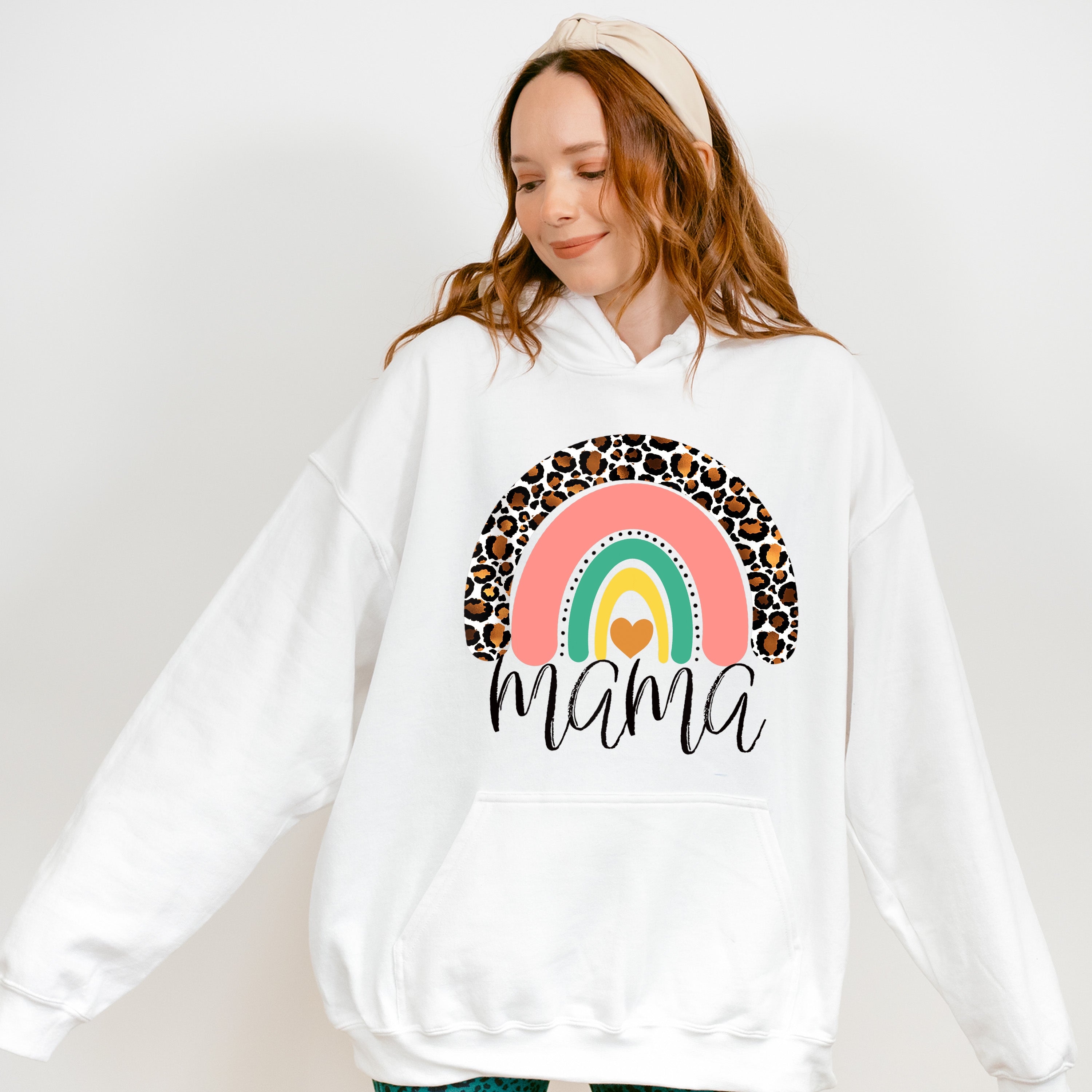 Mama Rainbow Mother's Day Unisex Crewneck T-Shirt Sweatshirt Hoodie