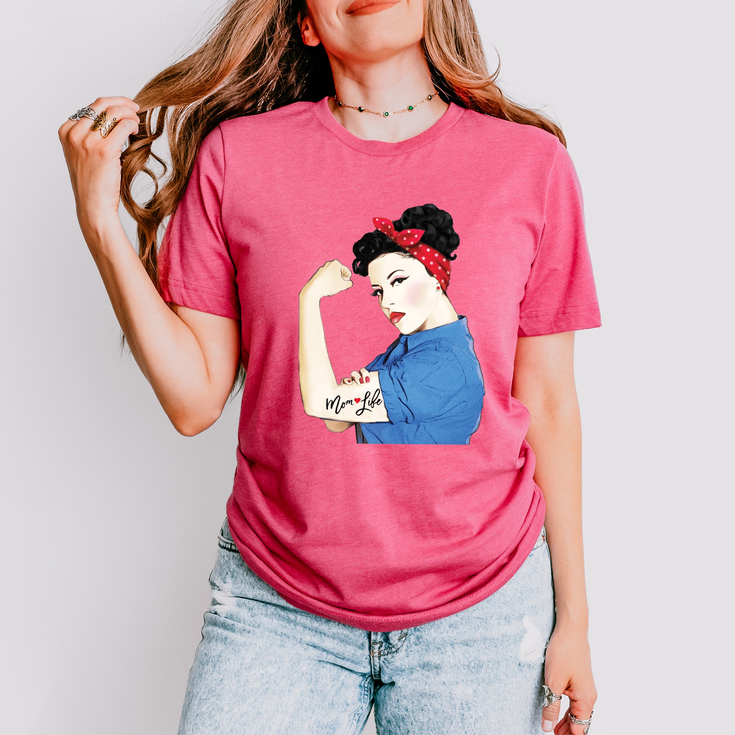 Mom Life Mother's Day Unisex Crewneck T-Shirt Sweatshirt Hoodie