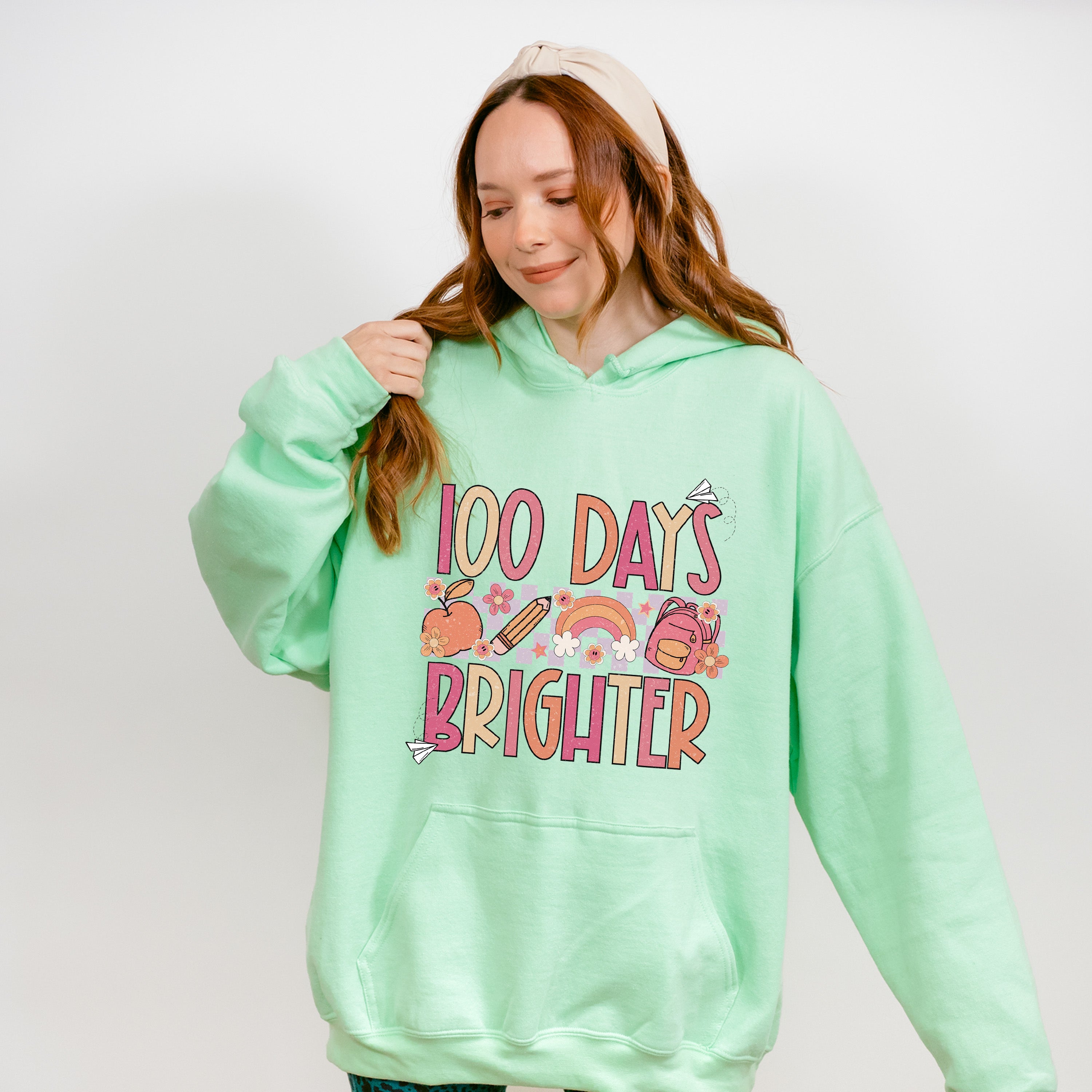 100 Days Brighter Theme T-shirt, Hoodie, Sweatshirt