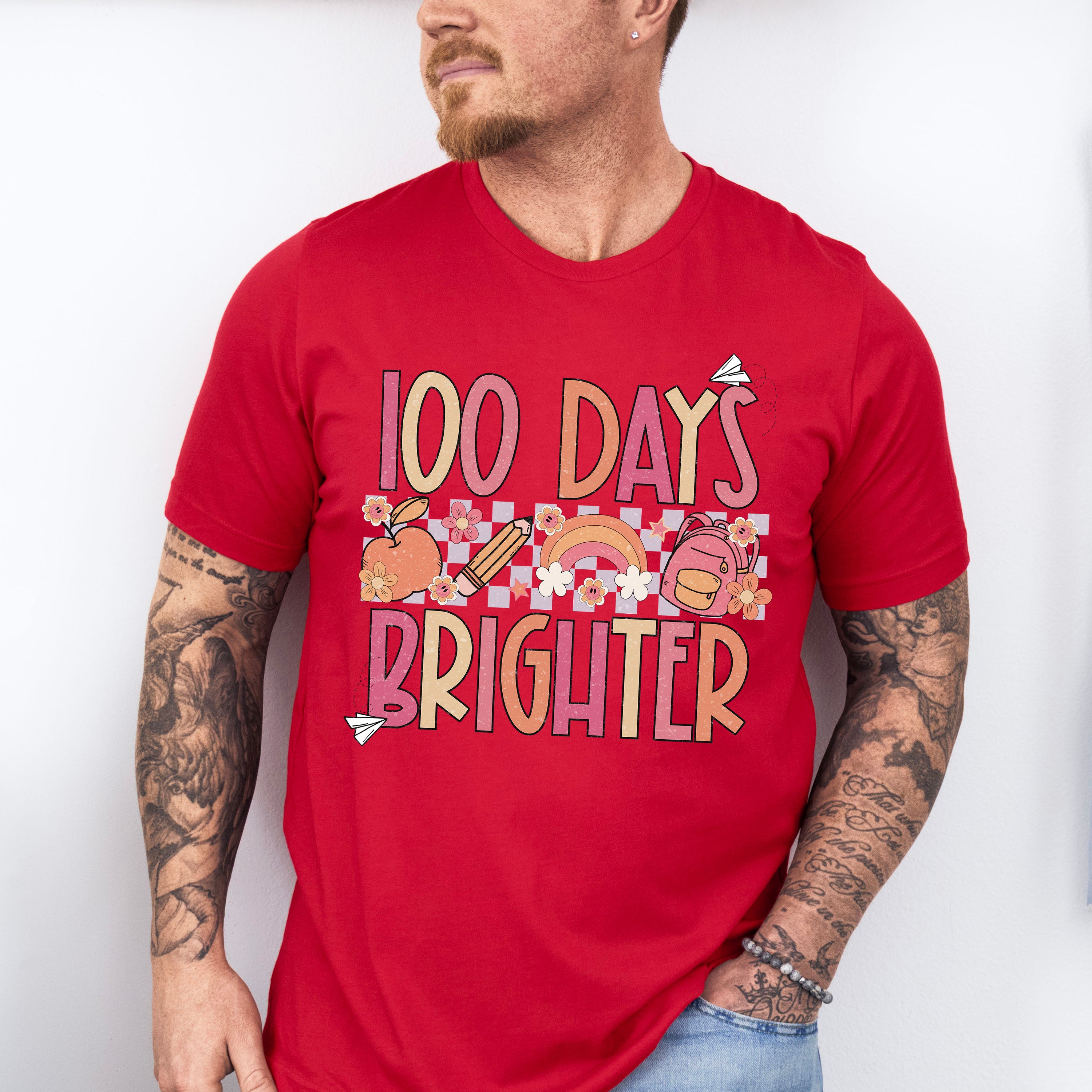 100 Days Brighter Theme T-shirt, Hoodie, Sweatshirt