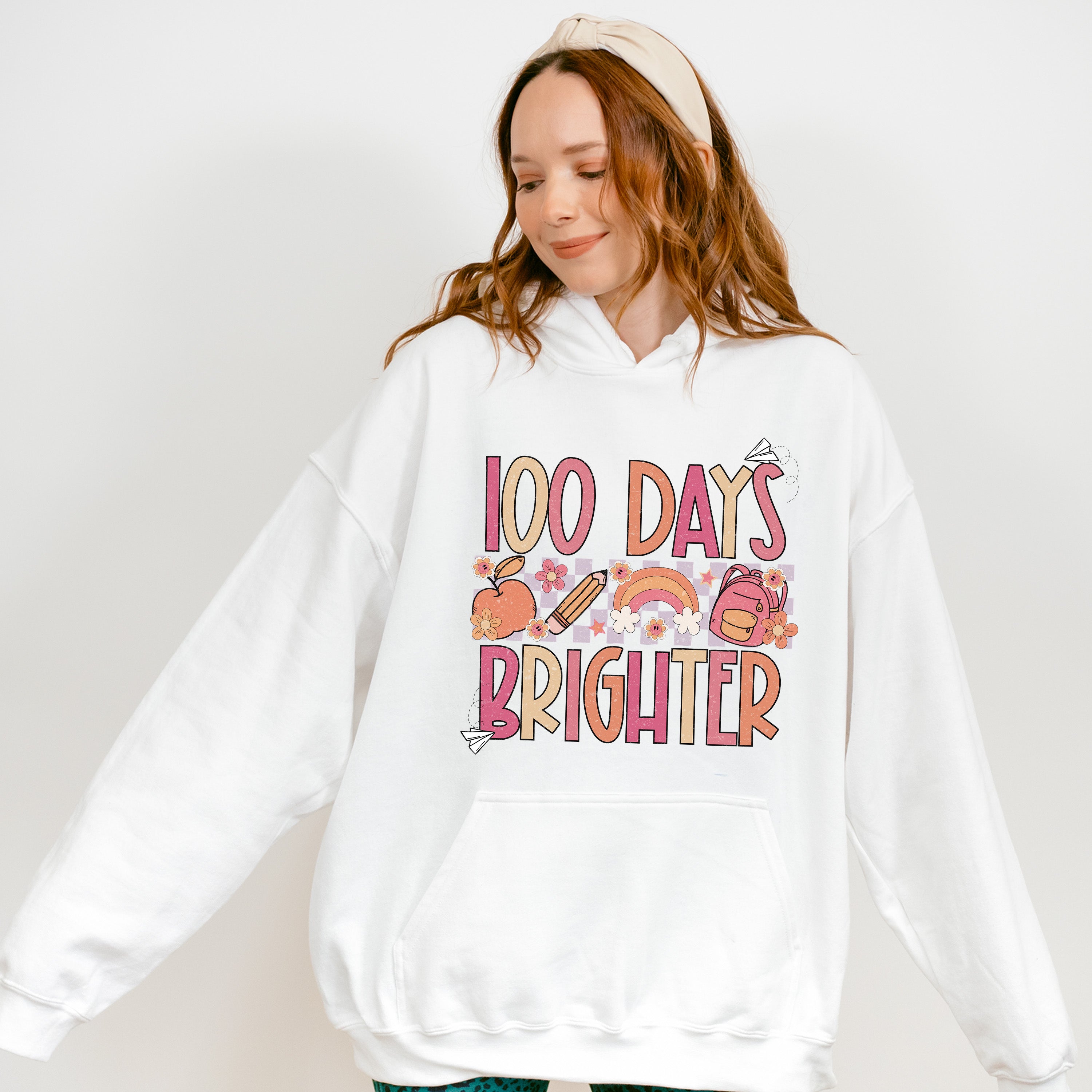 100 Days Brighter Theme T-shirt, Hoodie, Sweatshirt