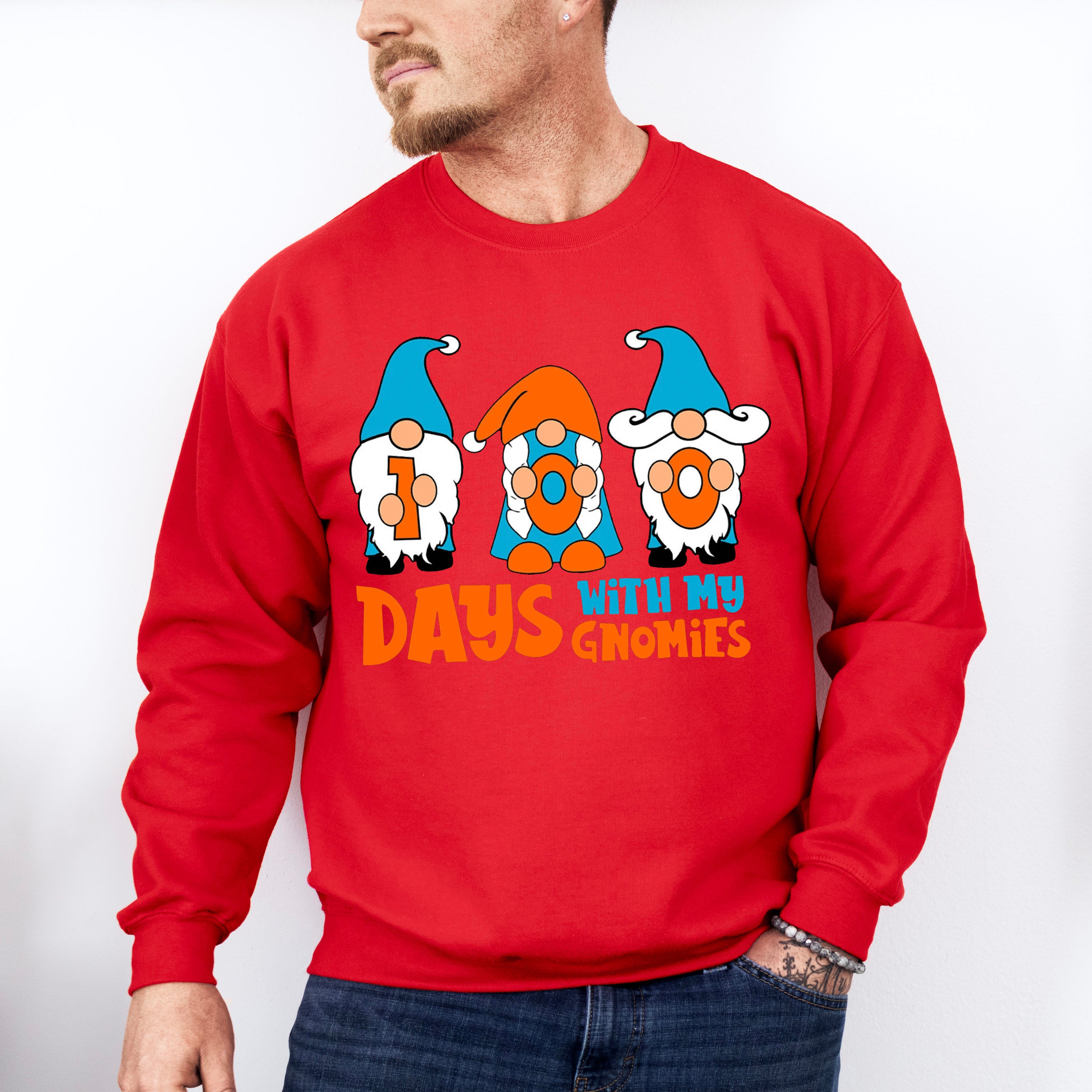 100 Days With My Gnomes Theme T-shirt, Hoodie, Sweatshirt