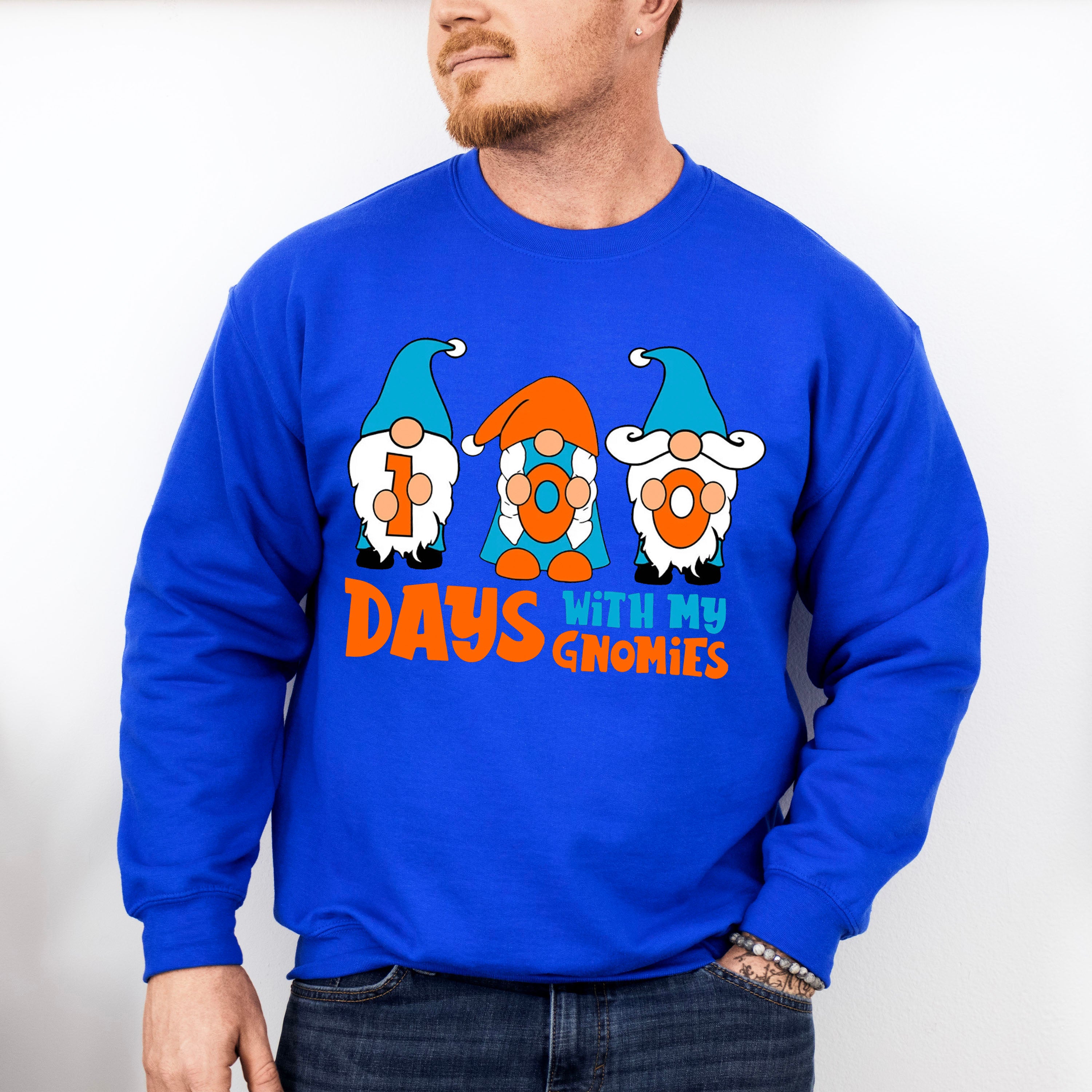 100 Days With My Gnomes Theme T-shirt, Hoodie, Sweatshirt