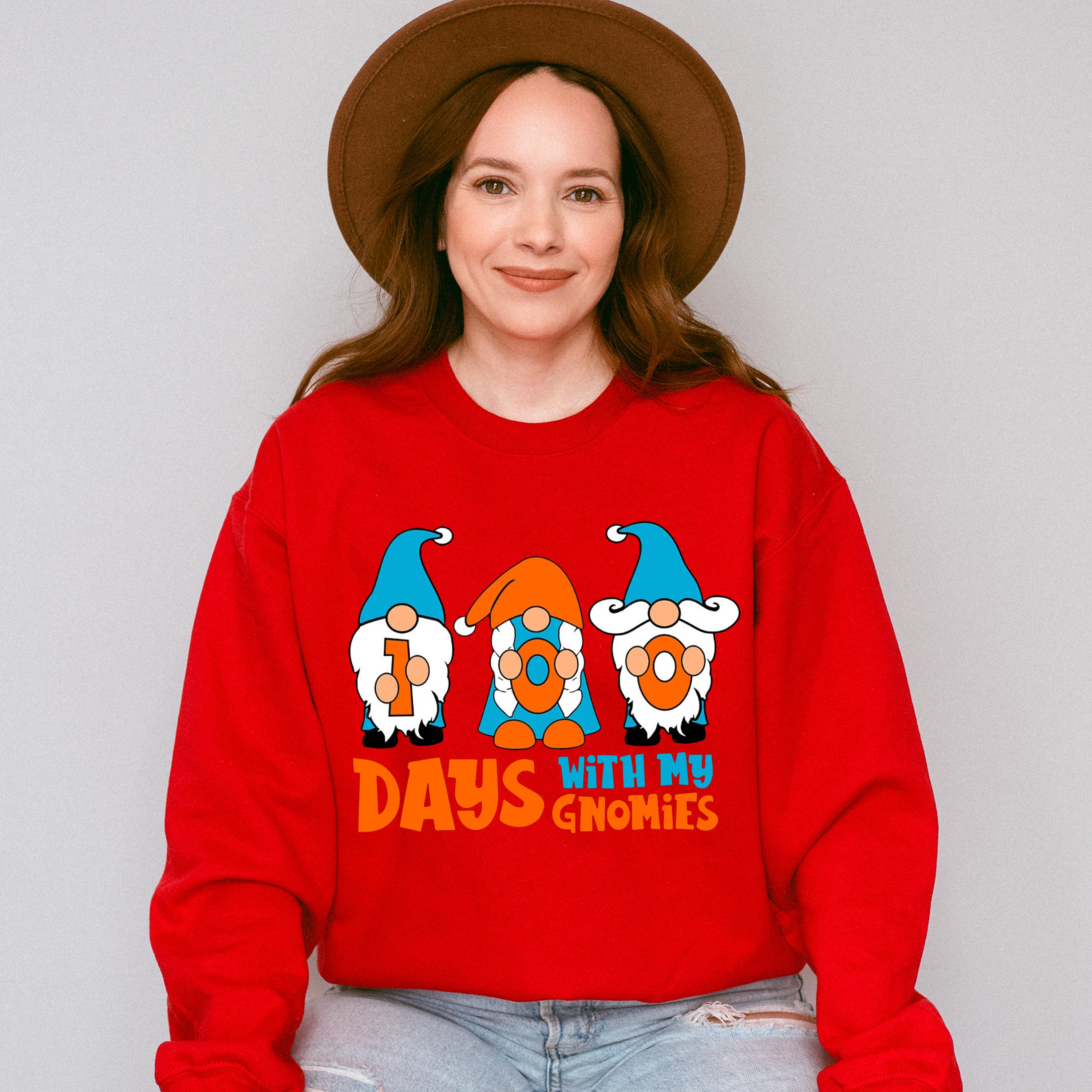 100 Days With My Gnomes Theme T-shirt, Hoodie, Sweatshirt