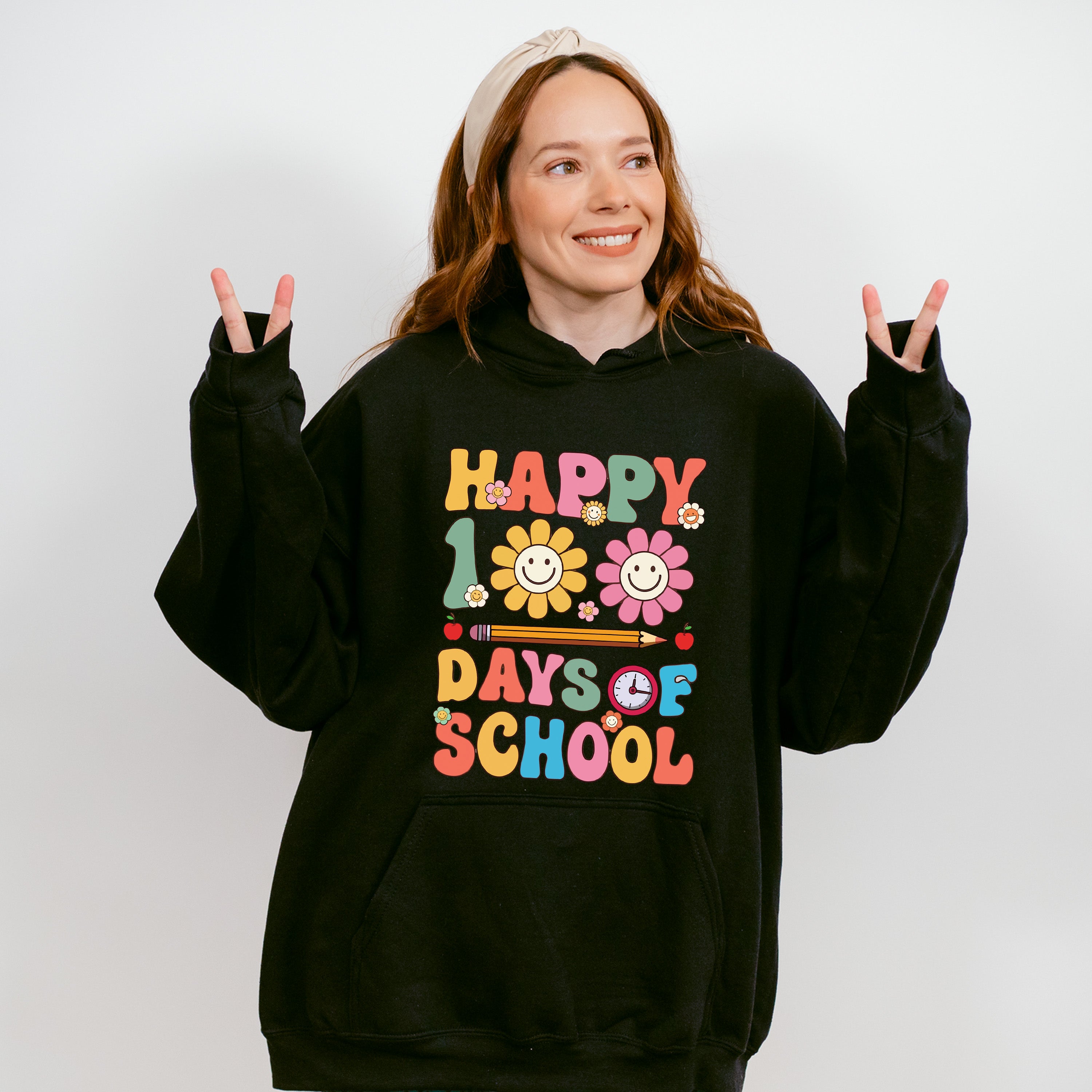 Happy 100 Days of School Theme T-shirt, Hoodie, Sweatshirt