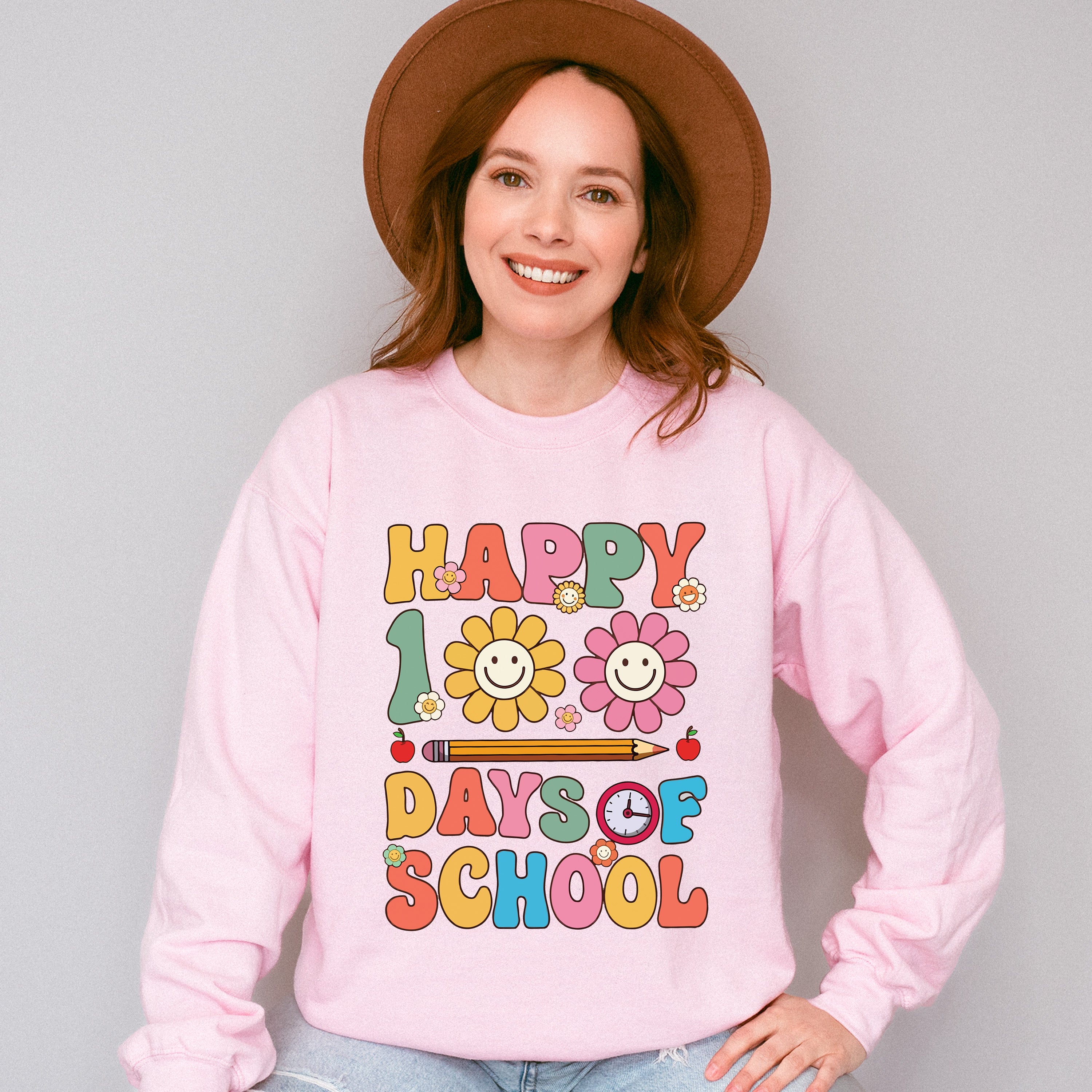 Happy 100 Days of School Theme T-shirt, Hoodie, Sweatshirt