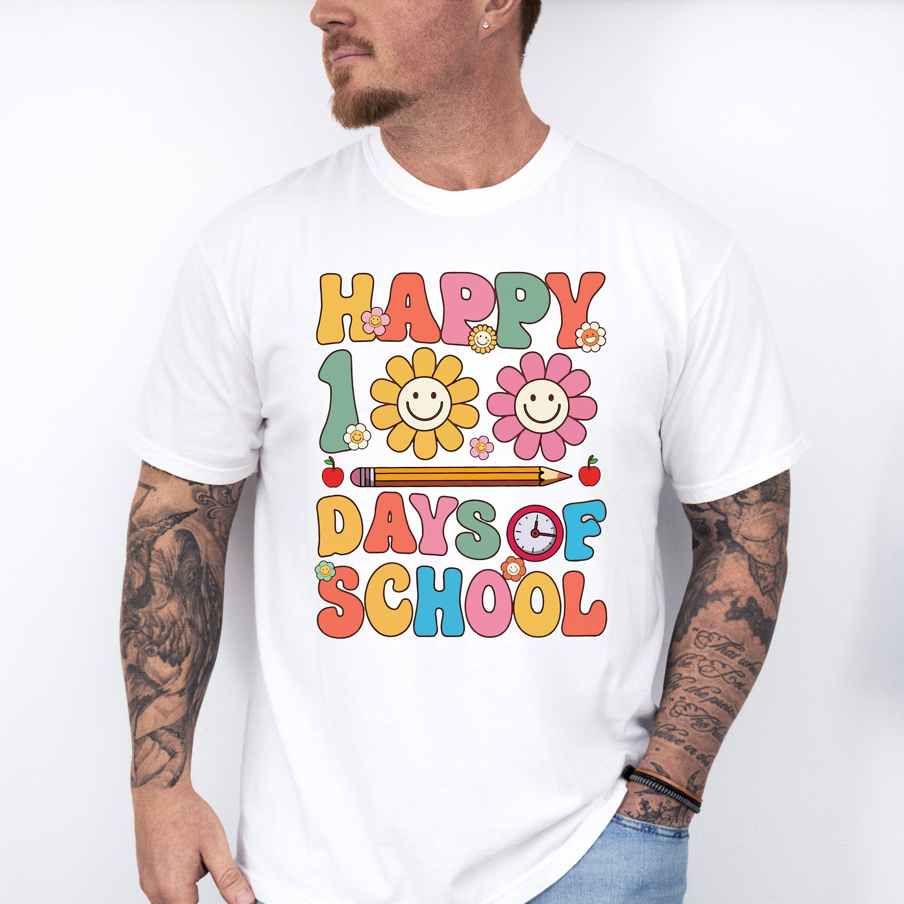 Happy 100 Days of School Theme T-shirt, Hoodie, Sweatshirt