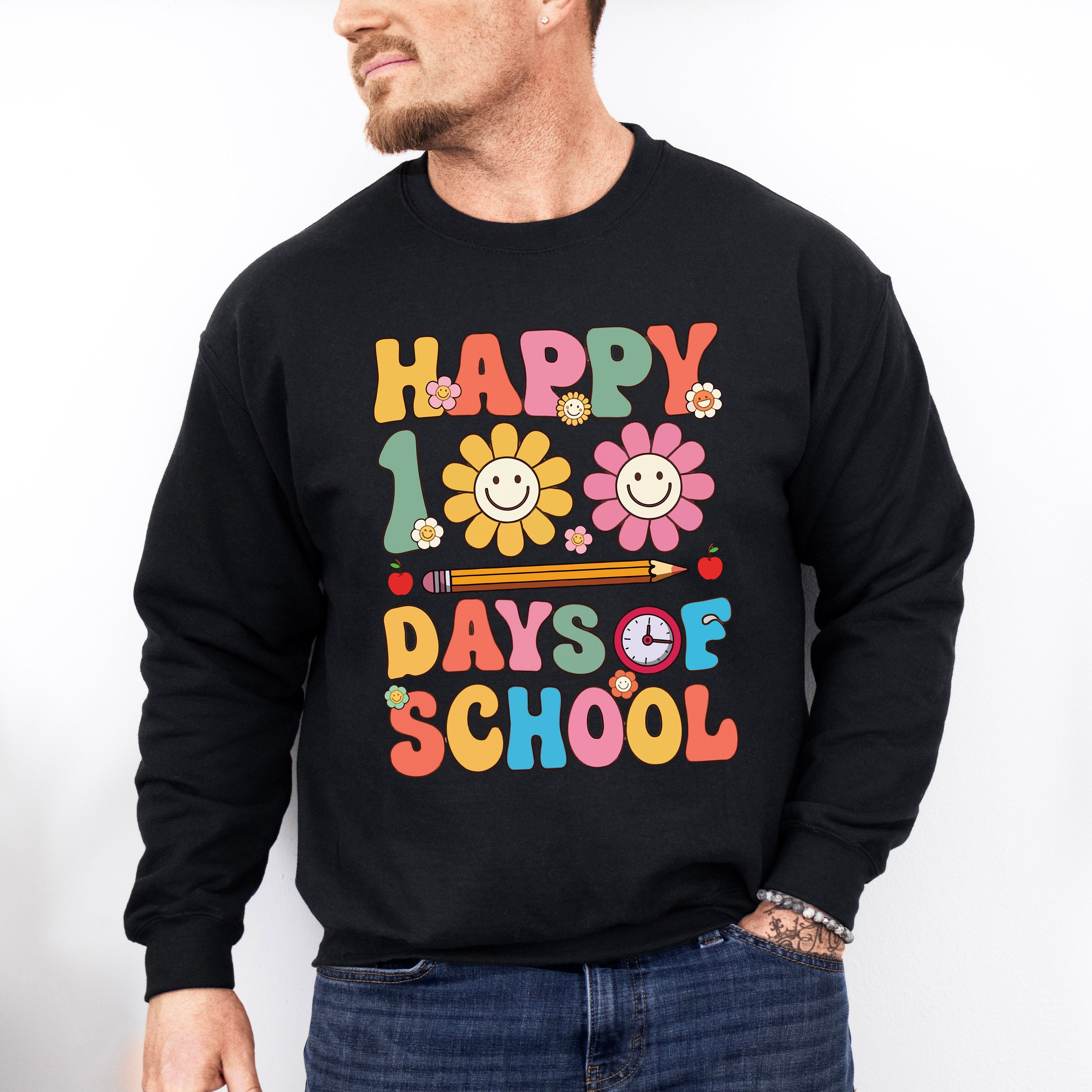 Happy 100 Days of School Theme T-shirt, Hoodie, Sweatshirt