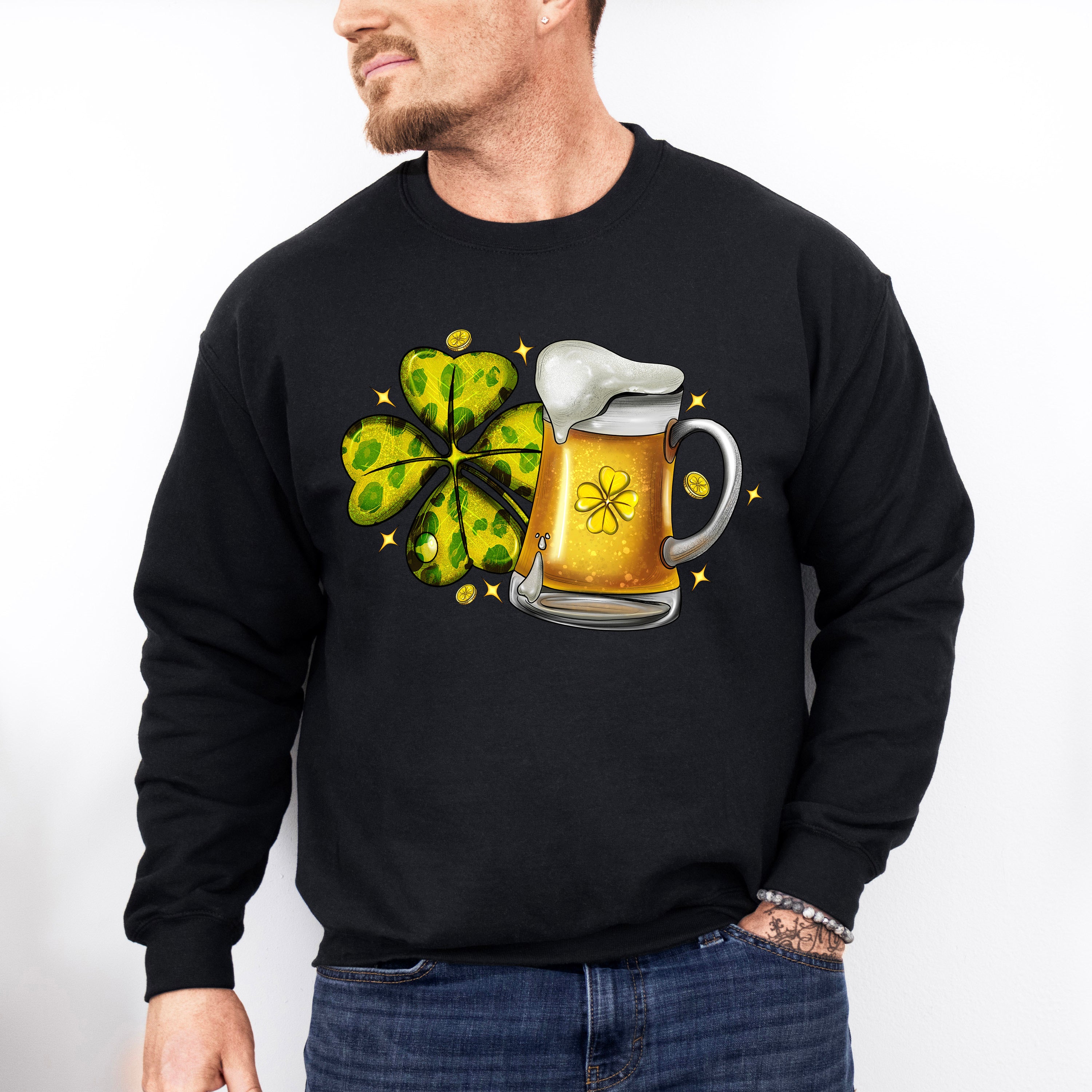 Beer and Clover St Patricks Theme T-shirt, Hoodie, Sweatshirt