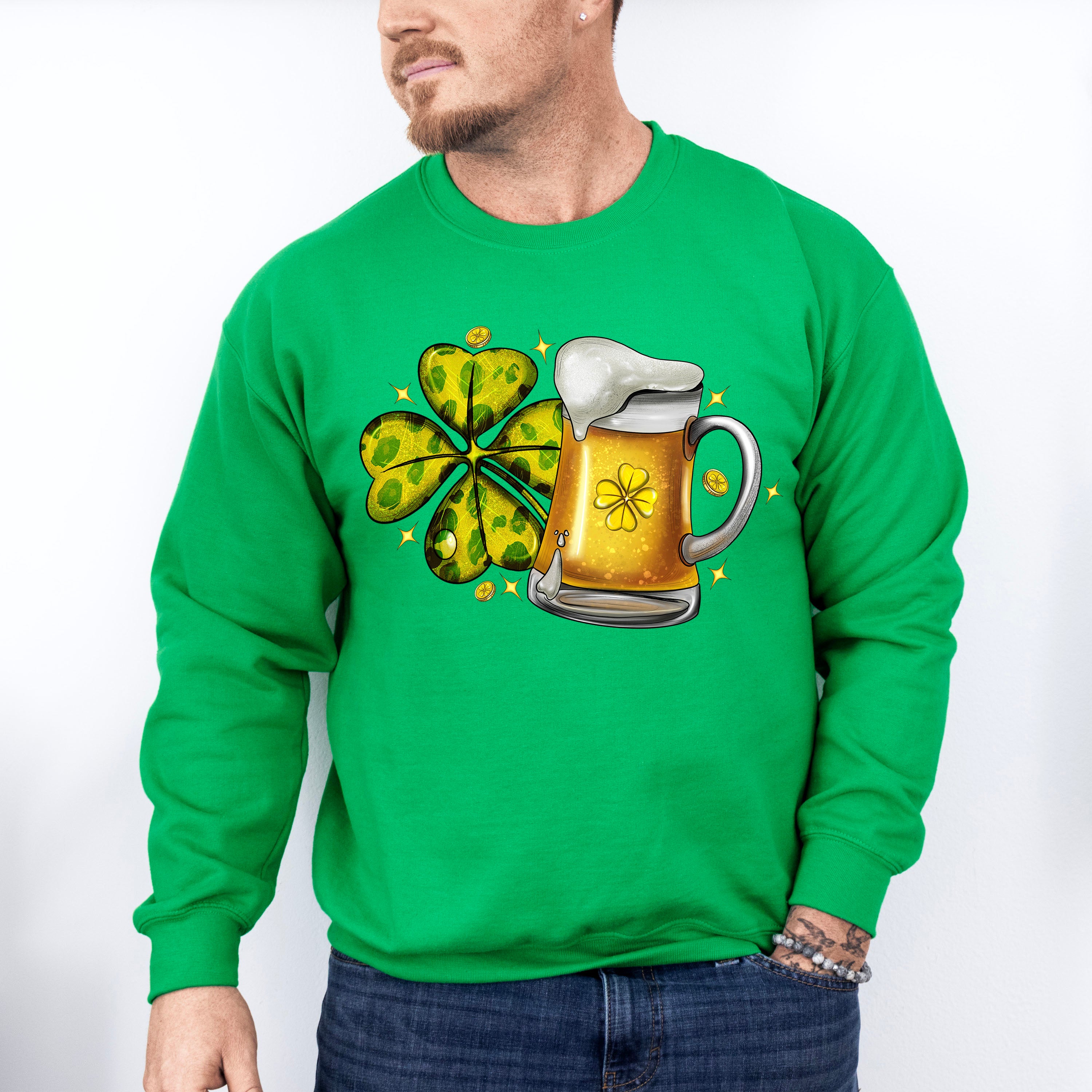 Beer and Clover St Patricks Theme T-shirt, Hoodie, Sweatshirt