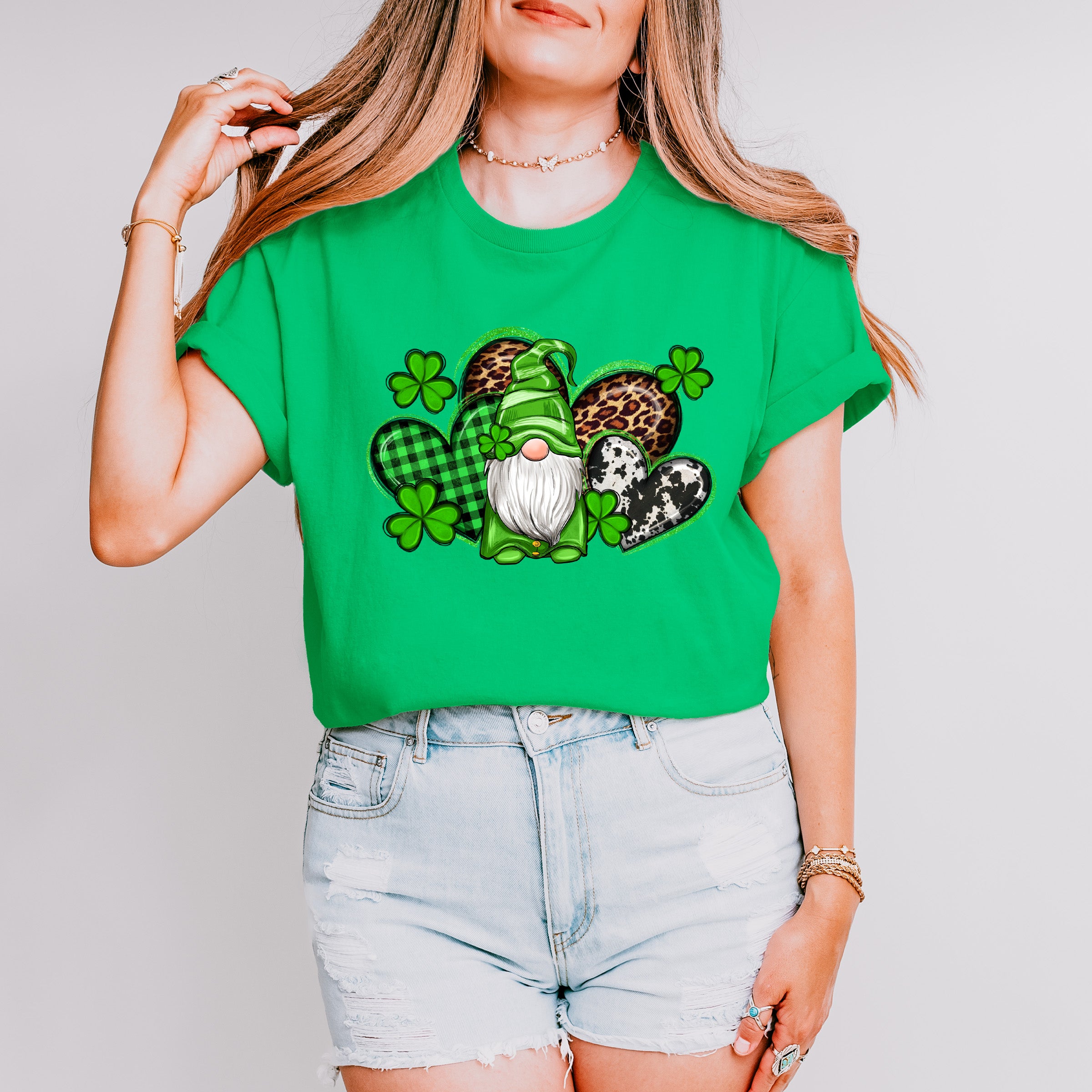 Heart Gnome St Patricks Theme T-shirt, Hoodie, Sweatshirt