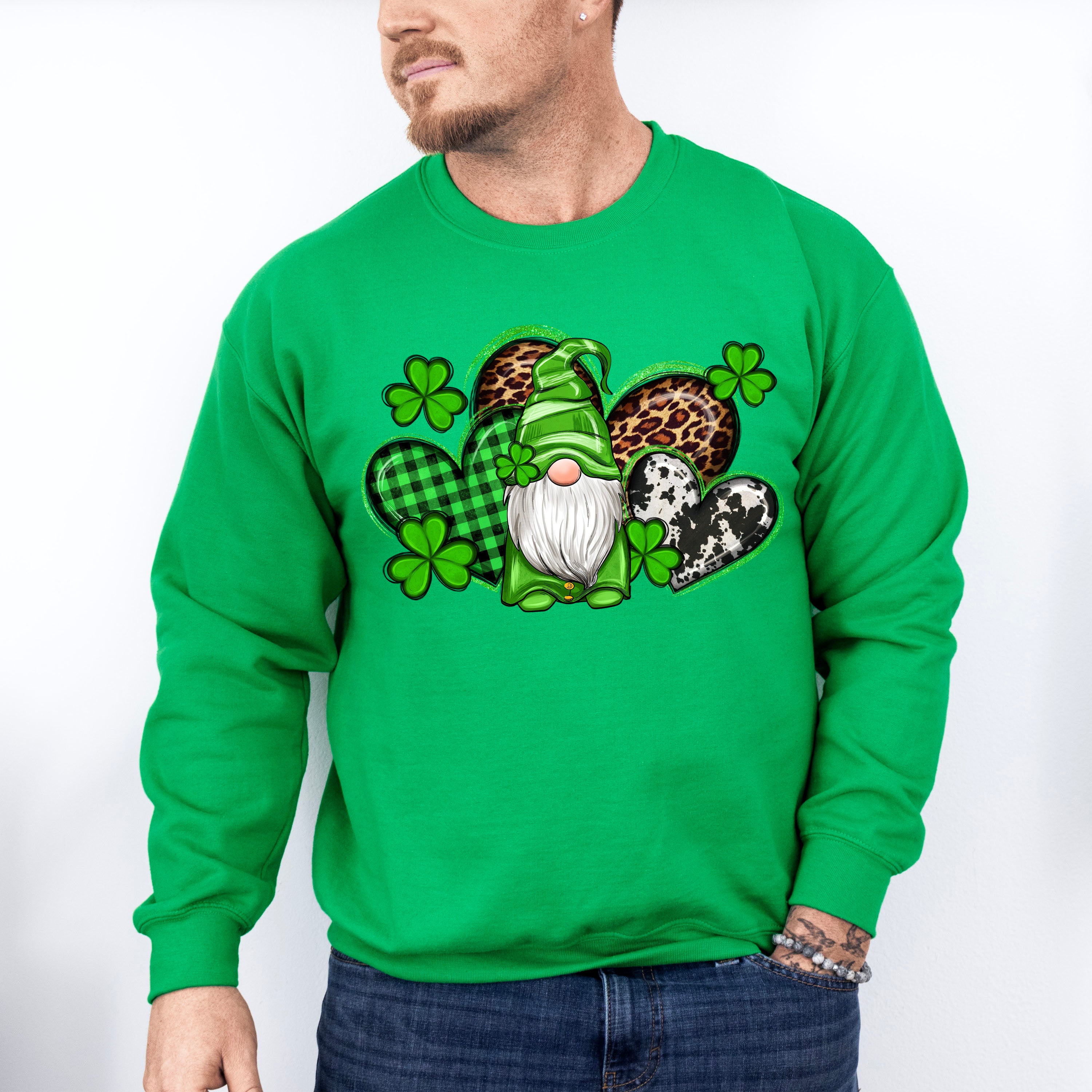 Heart Gnome St Patricks Theme T-shirt, Hoodie, Sweatshirt