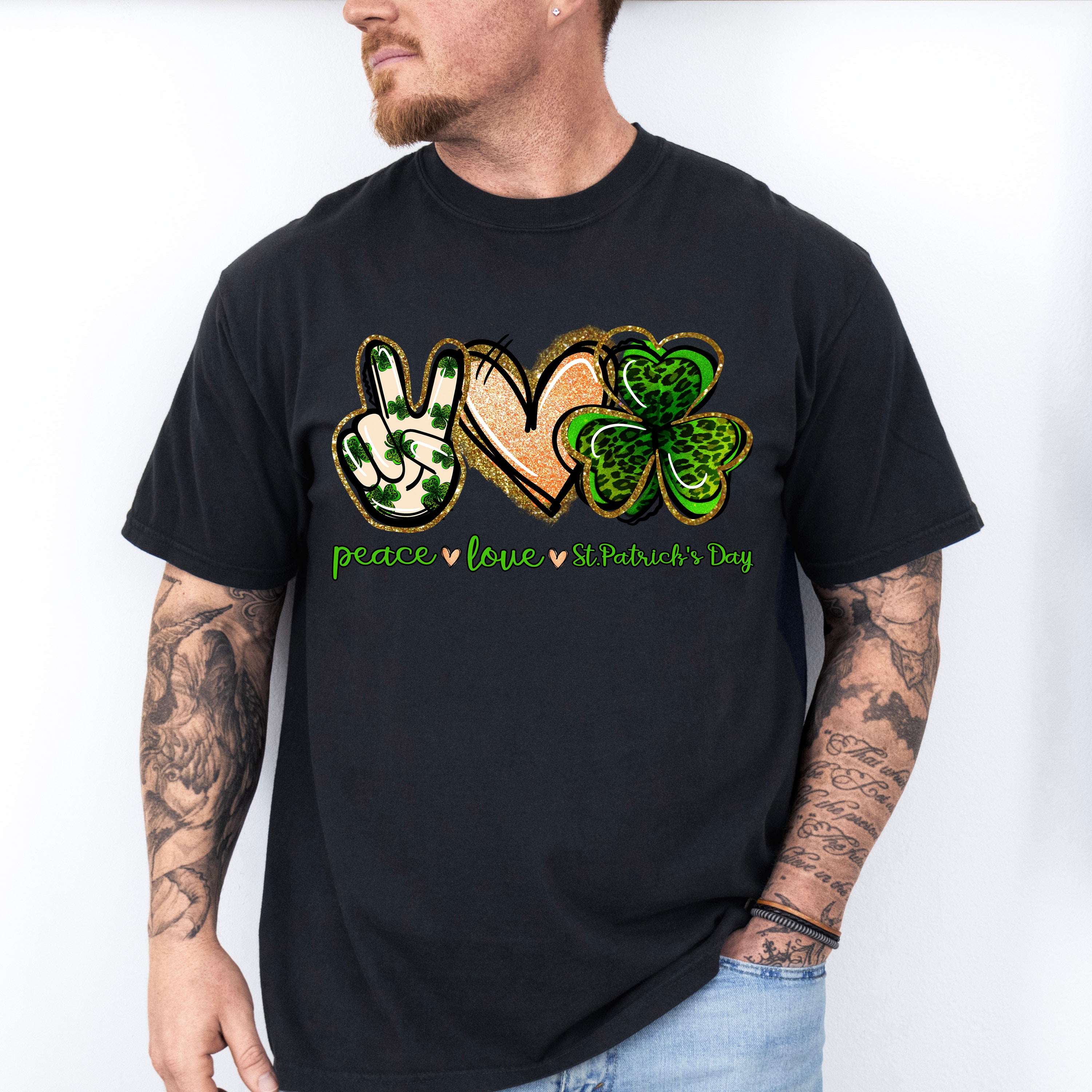 Peace Love St Patricks Theme T-shirt, Hoodie, Sweatshirt