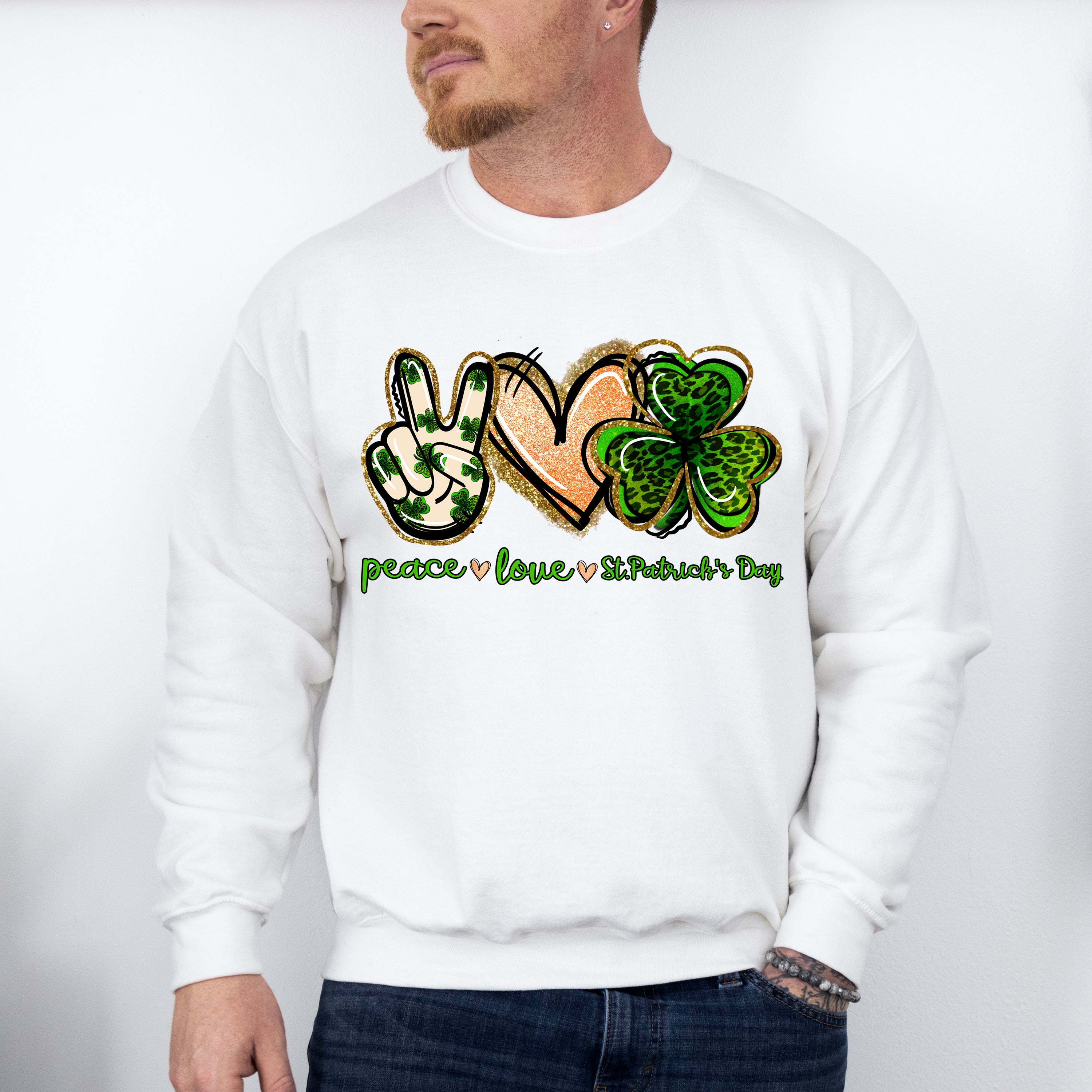 Peace Love St Patricks Theme T-shirt, Hoodie, Sweatshirt