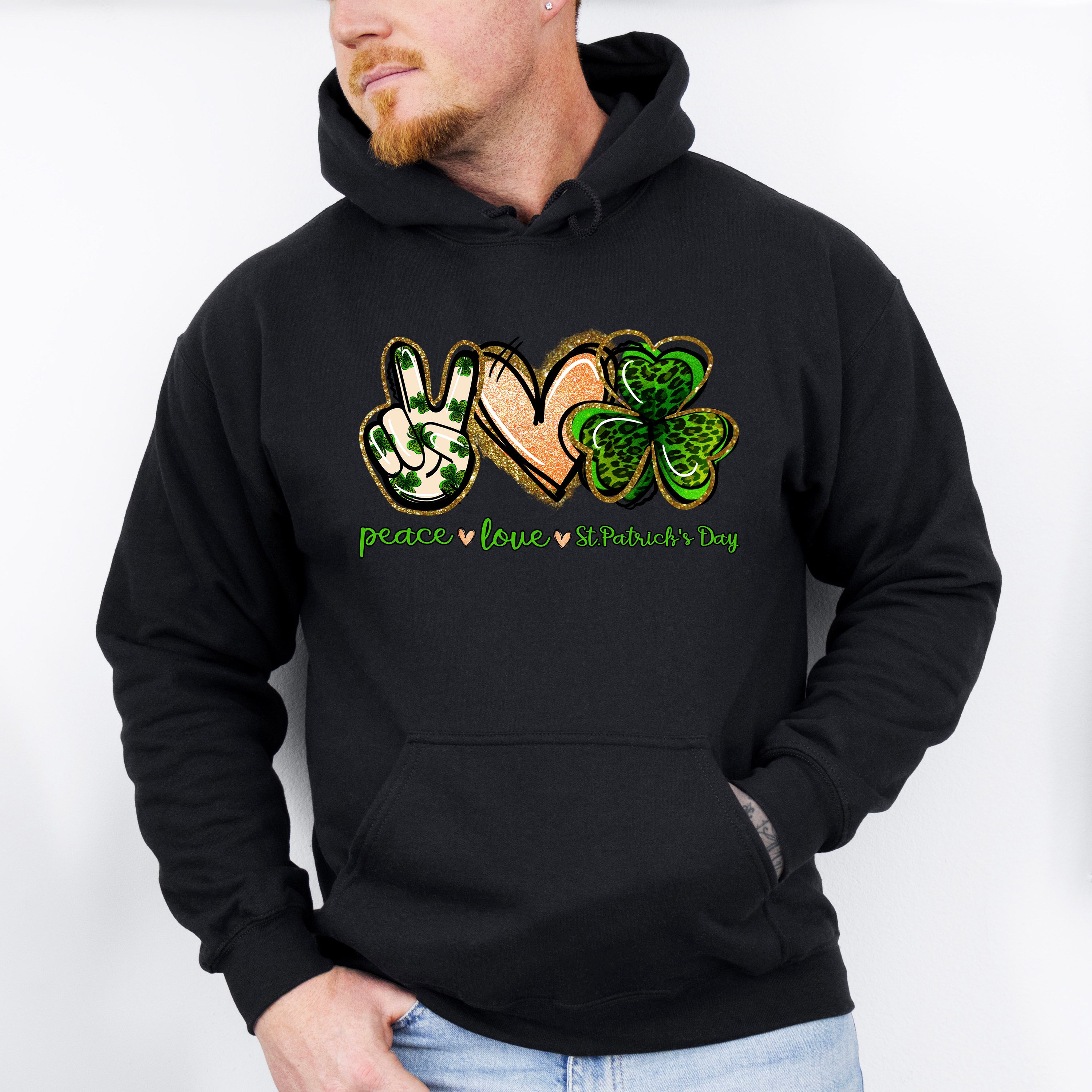 Peace Love St Patricks Theme T-shirt, Hoodie, Sweatshirt