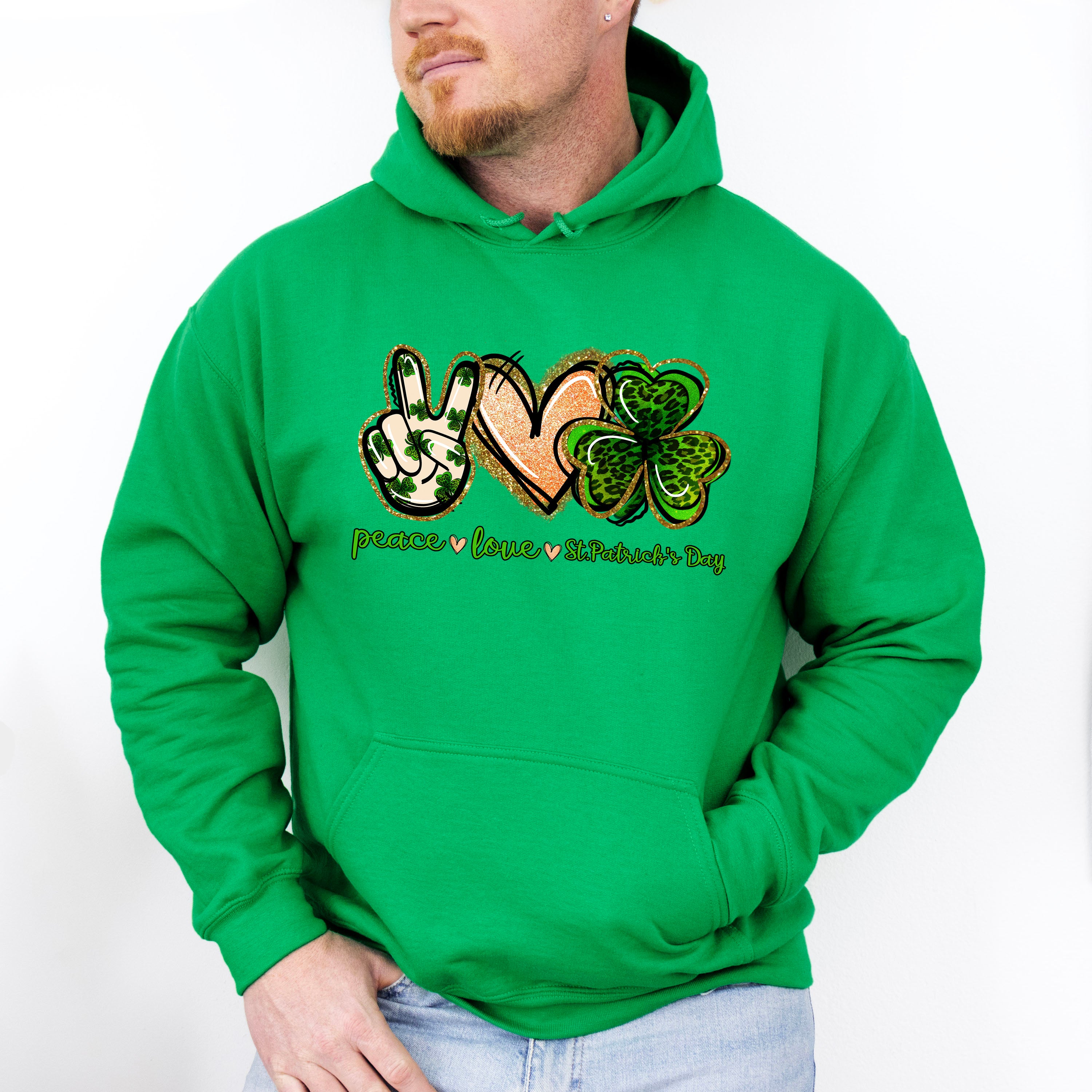 Peace Love St Patricks Theme T-shirt, Hoodie, Sweatshirt