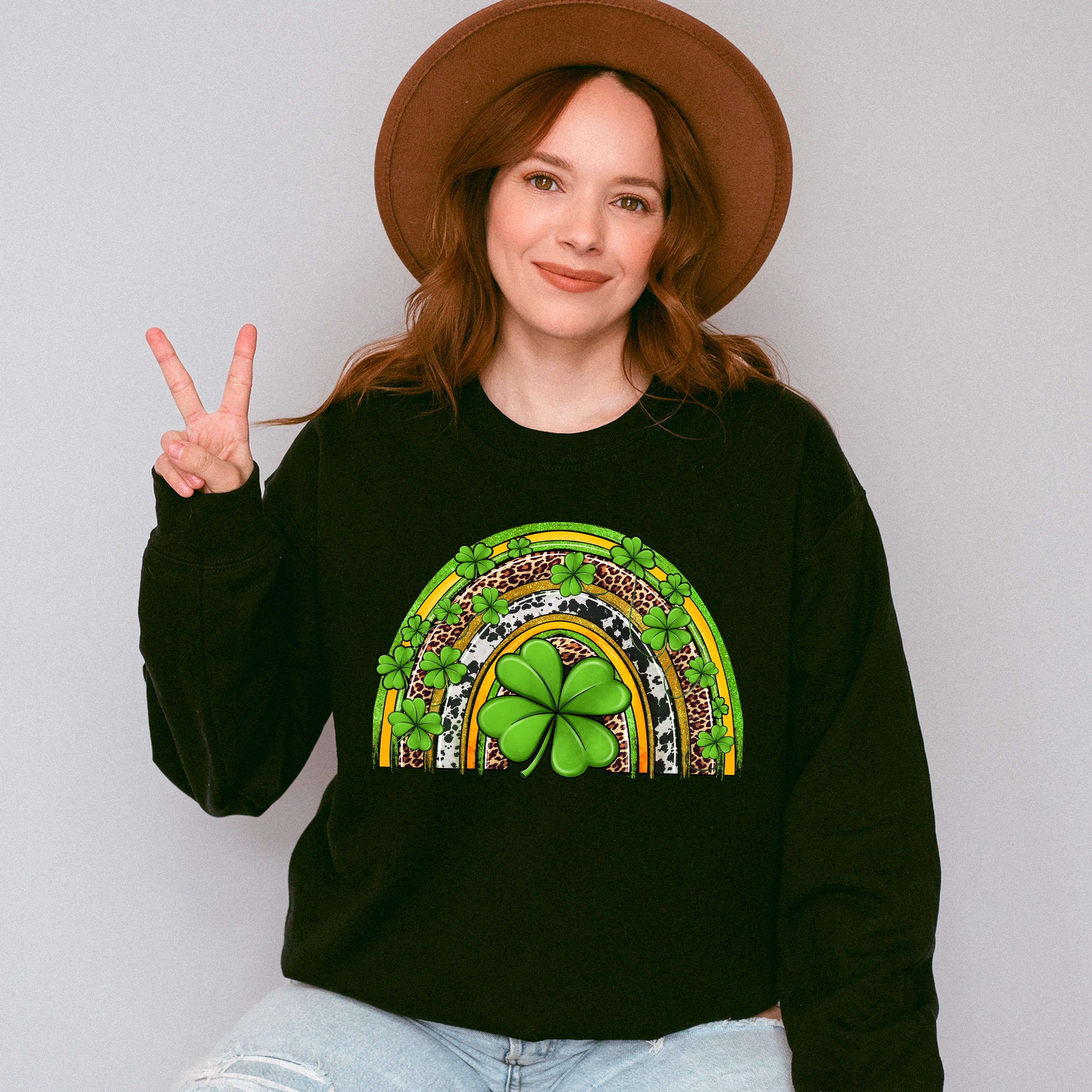 Clover Rainbow St Patricks Theme T-shirt, Hoodie, Sweatshirt