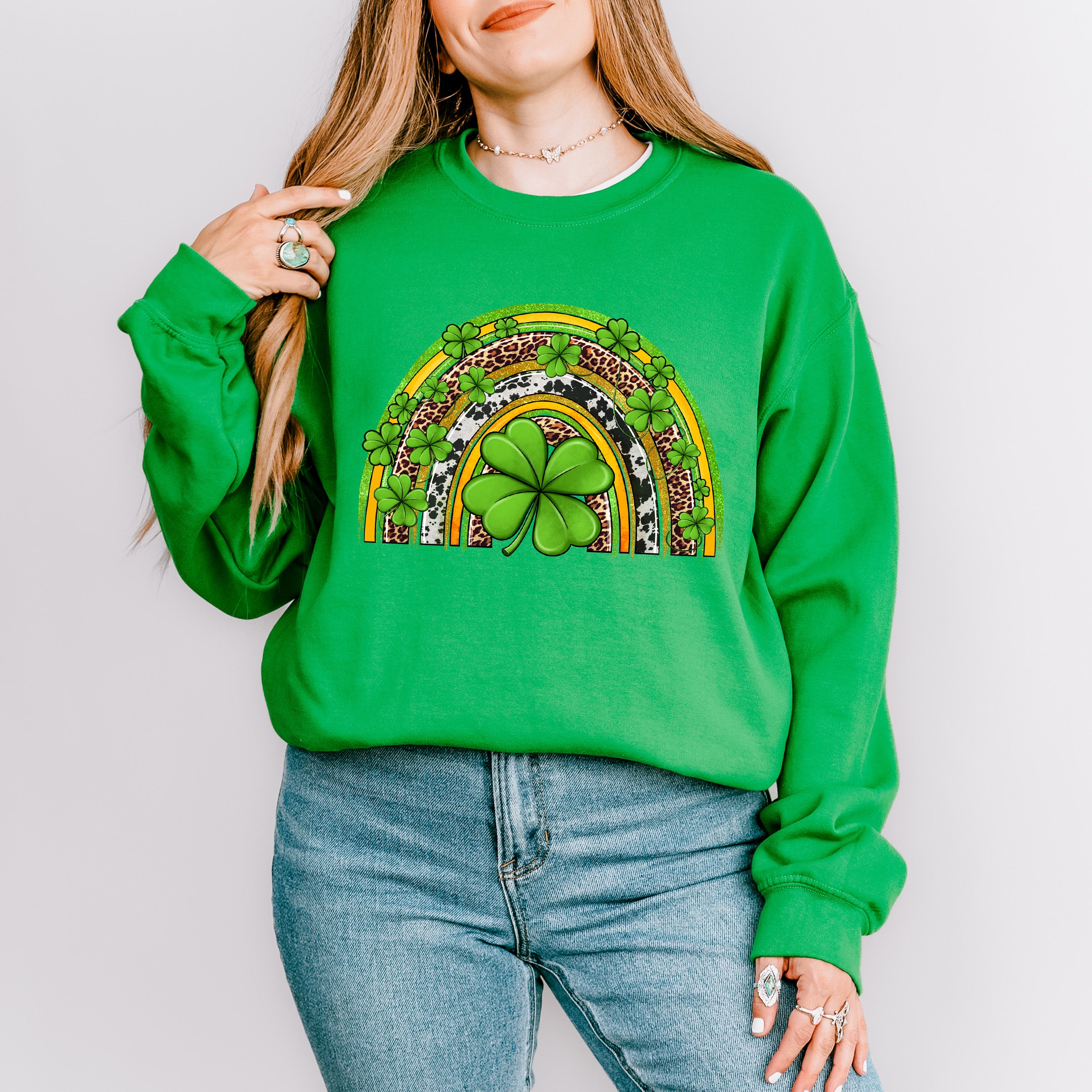 Clover Rainbow St Patricks Theme T-shirt, Hoodie, Sweatshirt