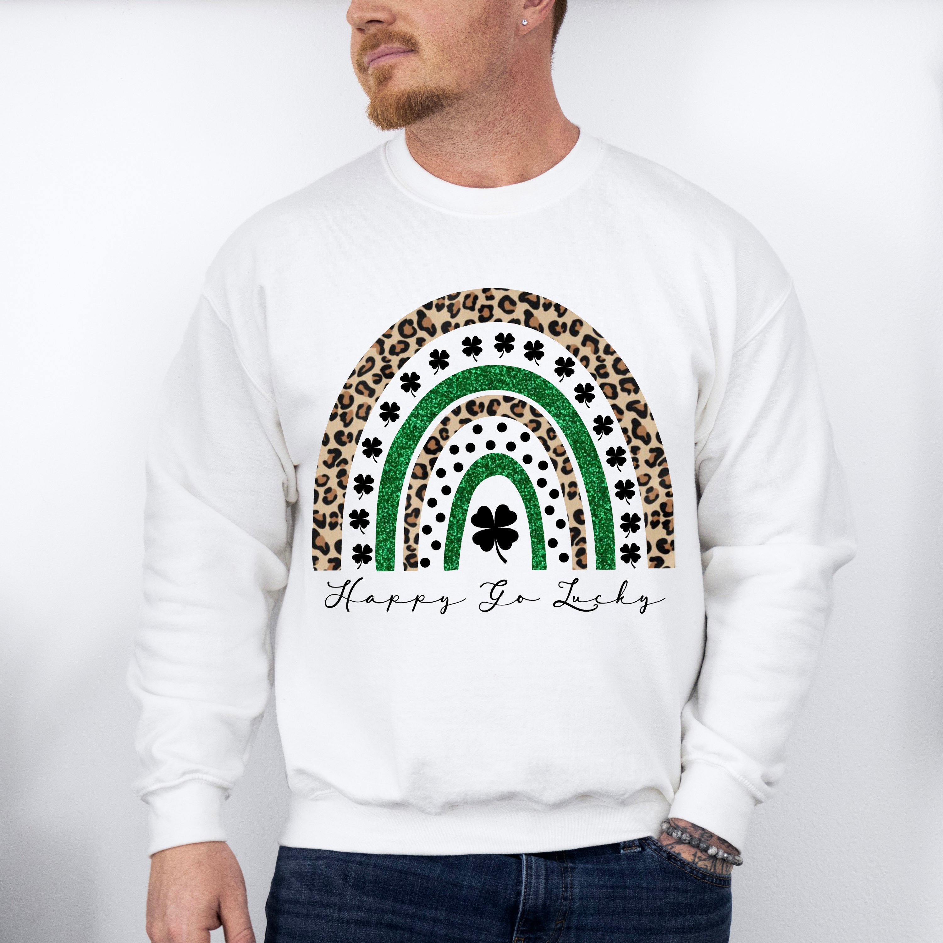 Rainbow Clovers St Patricks Theme T-shirt, Hoodie, Sweatshirt