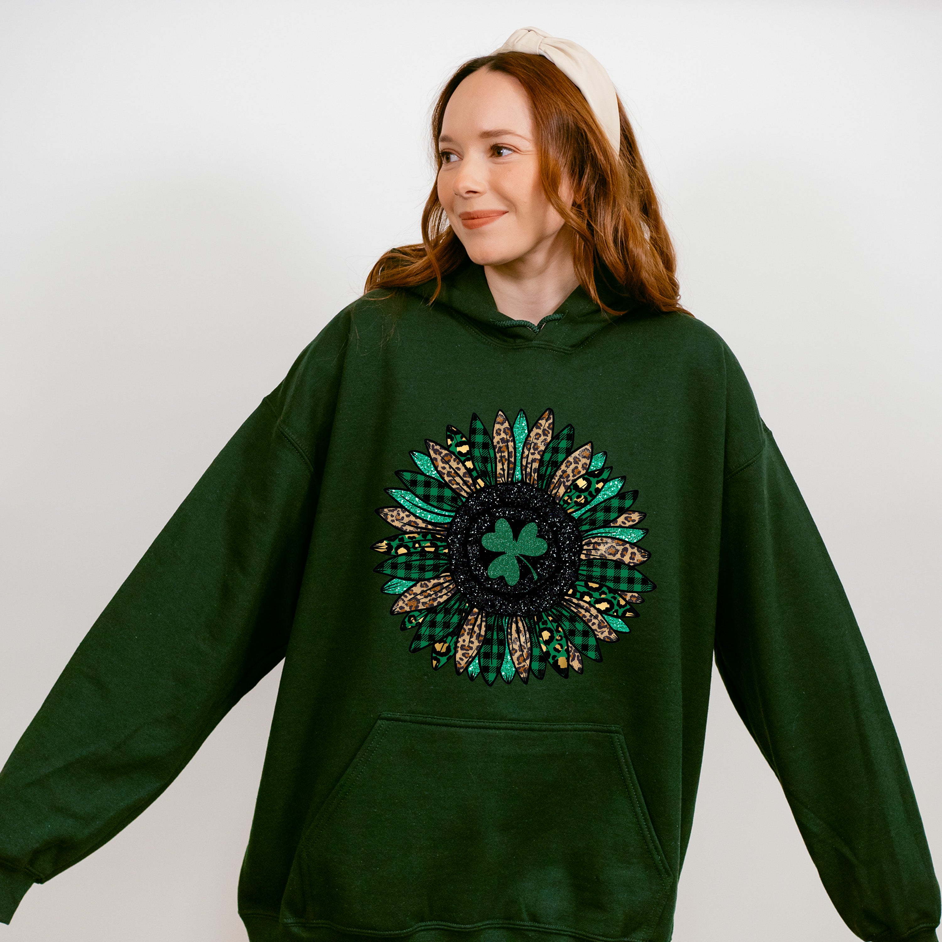 Faux Glitter FlowerSt Patricks Theme T-shirt, Hoodie, Sweatshirt