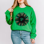Faux Glitter FlowerSt Patricks Theme T-shirt, Hoodie, Sweatshirt