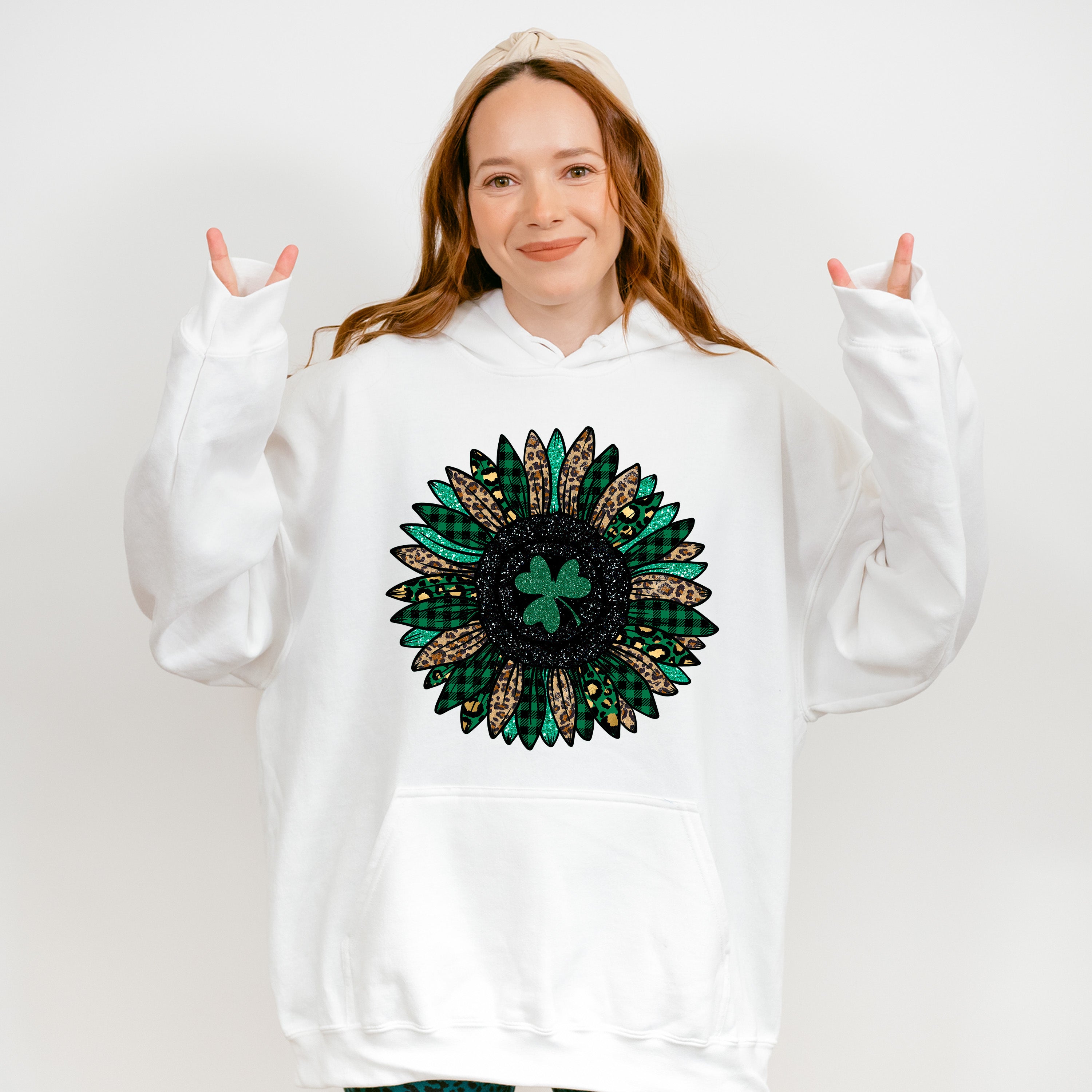 Faux Glitter FlowerSt Patricks Theme T-shirt, Hoodie, Sweatshirt