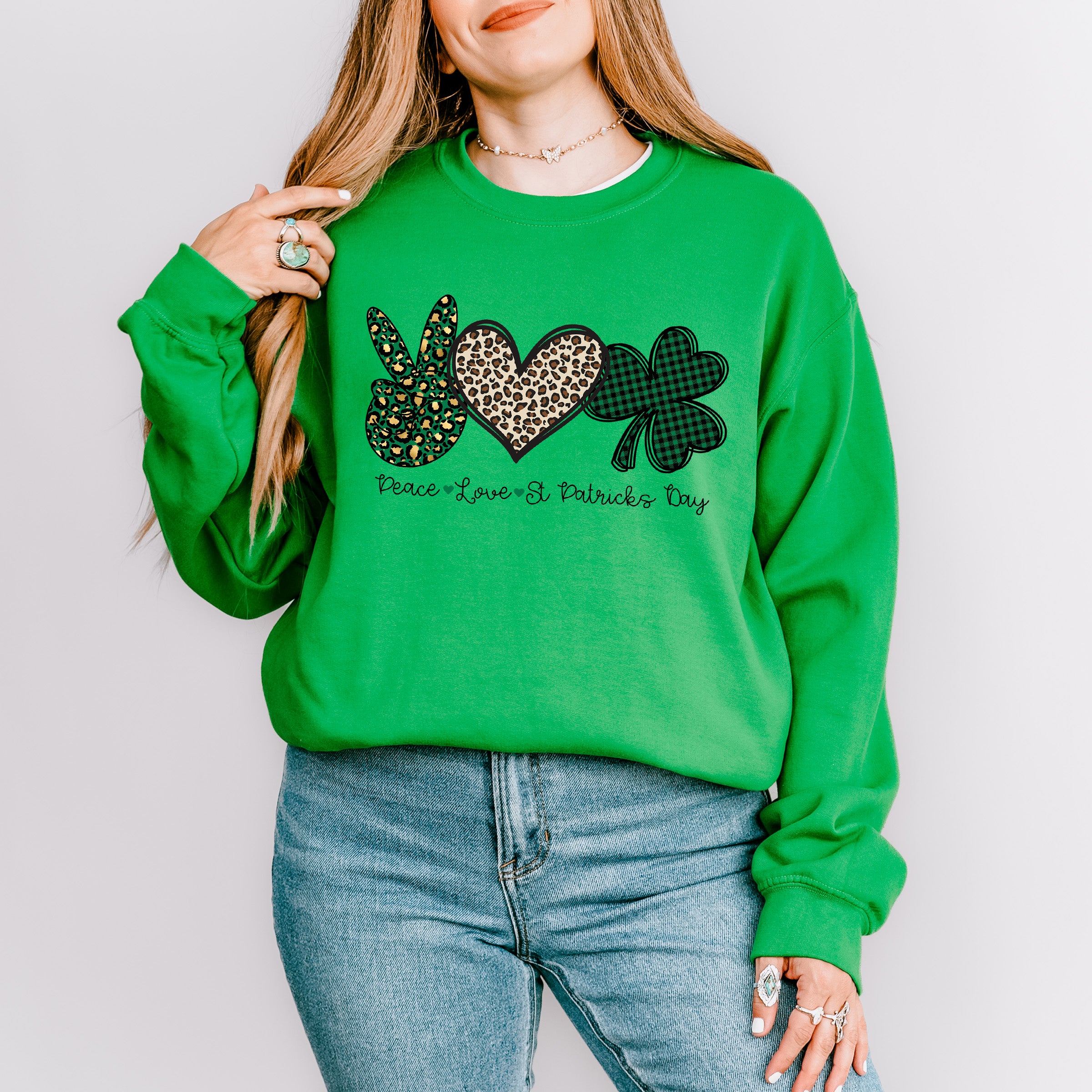Peace Love St Patricks Theme T-shirt, Hoodie, Sweatshirt