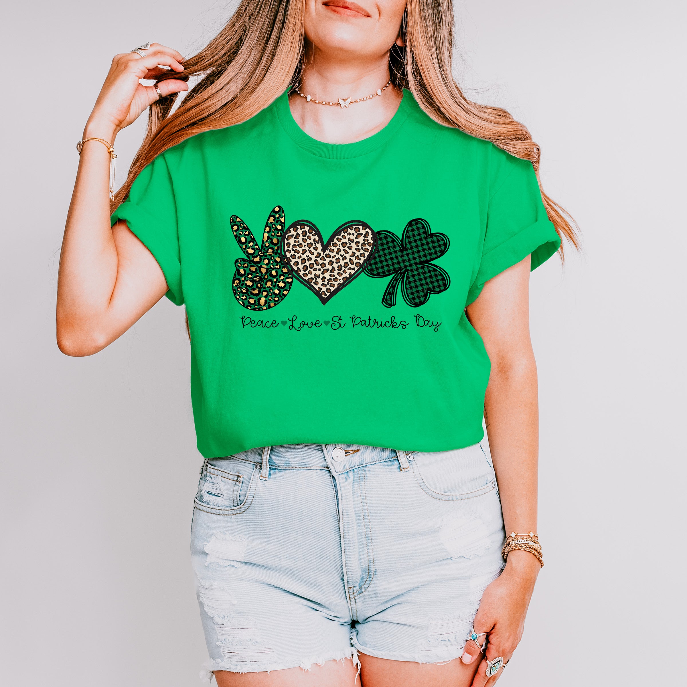 Peace Love St Patricks Theme T-shirt, Hoodie, Sweatshirt