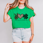 Peace Love St Patricks Theme T-shirt, Hoodie, Sweatshirt