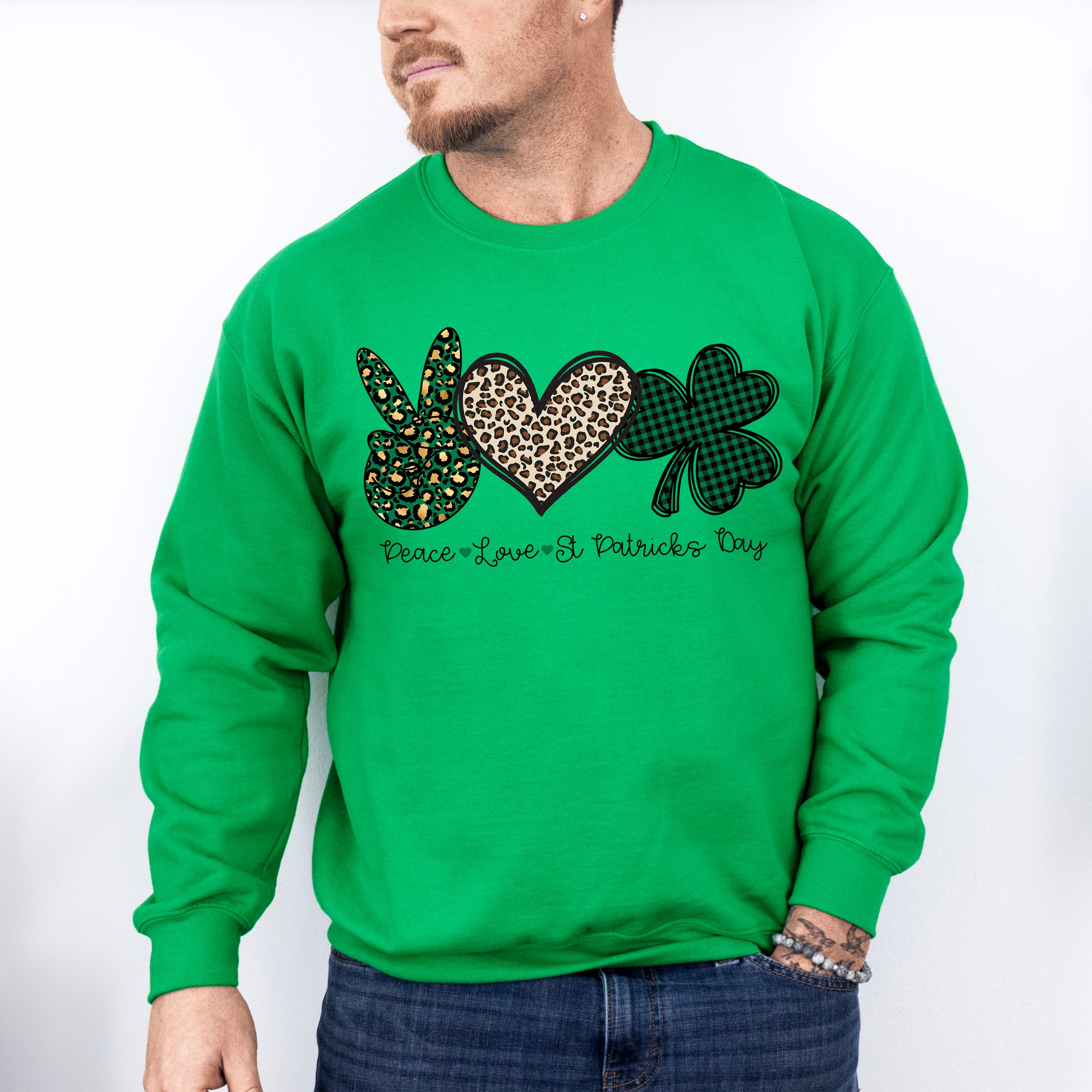 Peace Love St Patricks Theme T-shirt, Hoodie, Sweatshirt