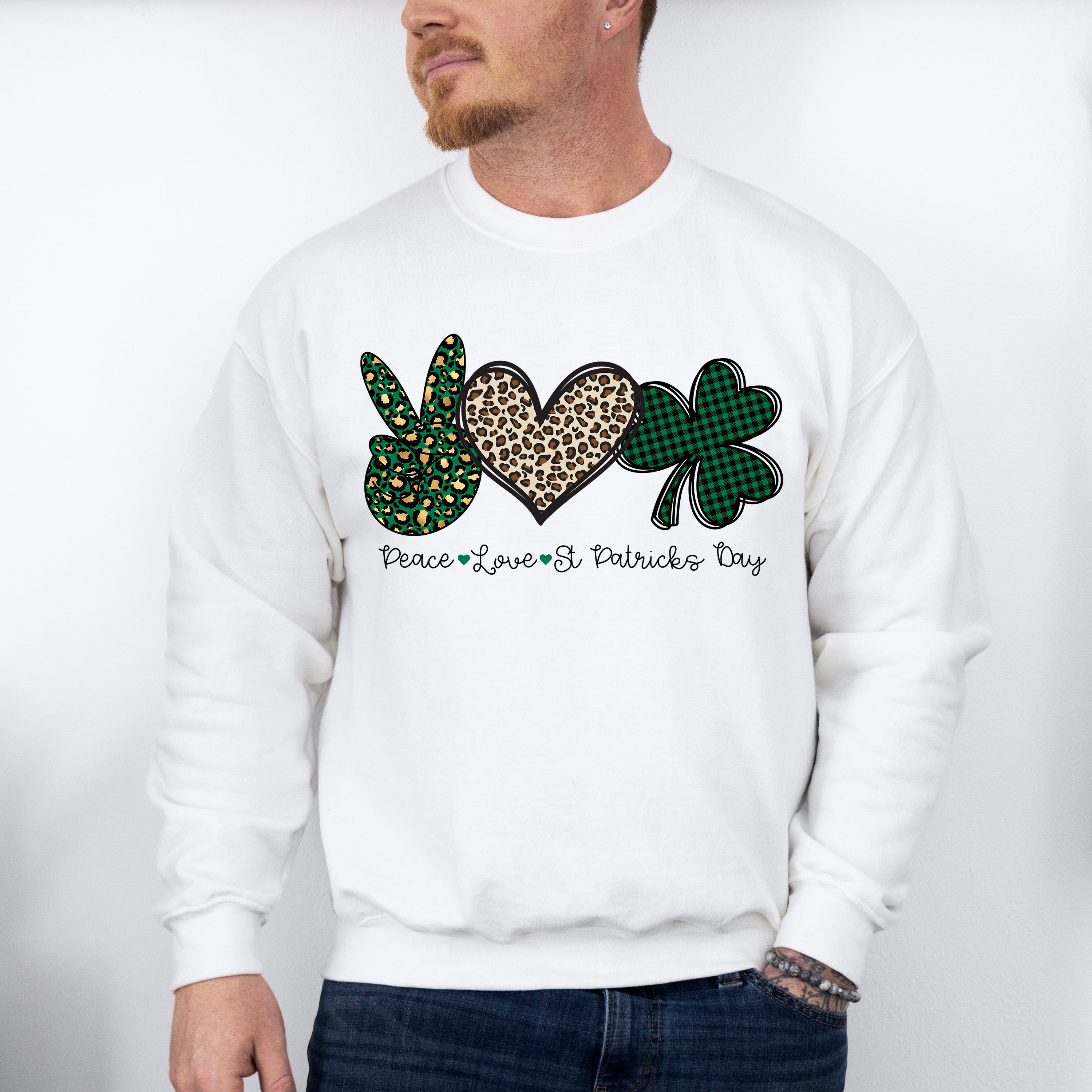 Peace Love St Patricks Theme T-shirt, Hoodie, Sweatshirt