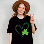 Heart and Clover St Patricks Theme T-shirt, Hoodie, Sweatshirt