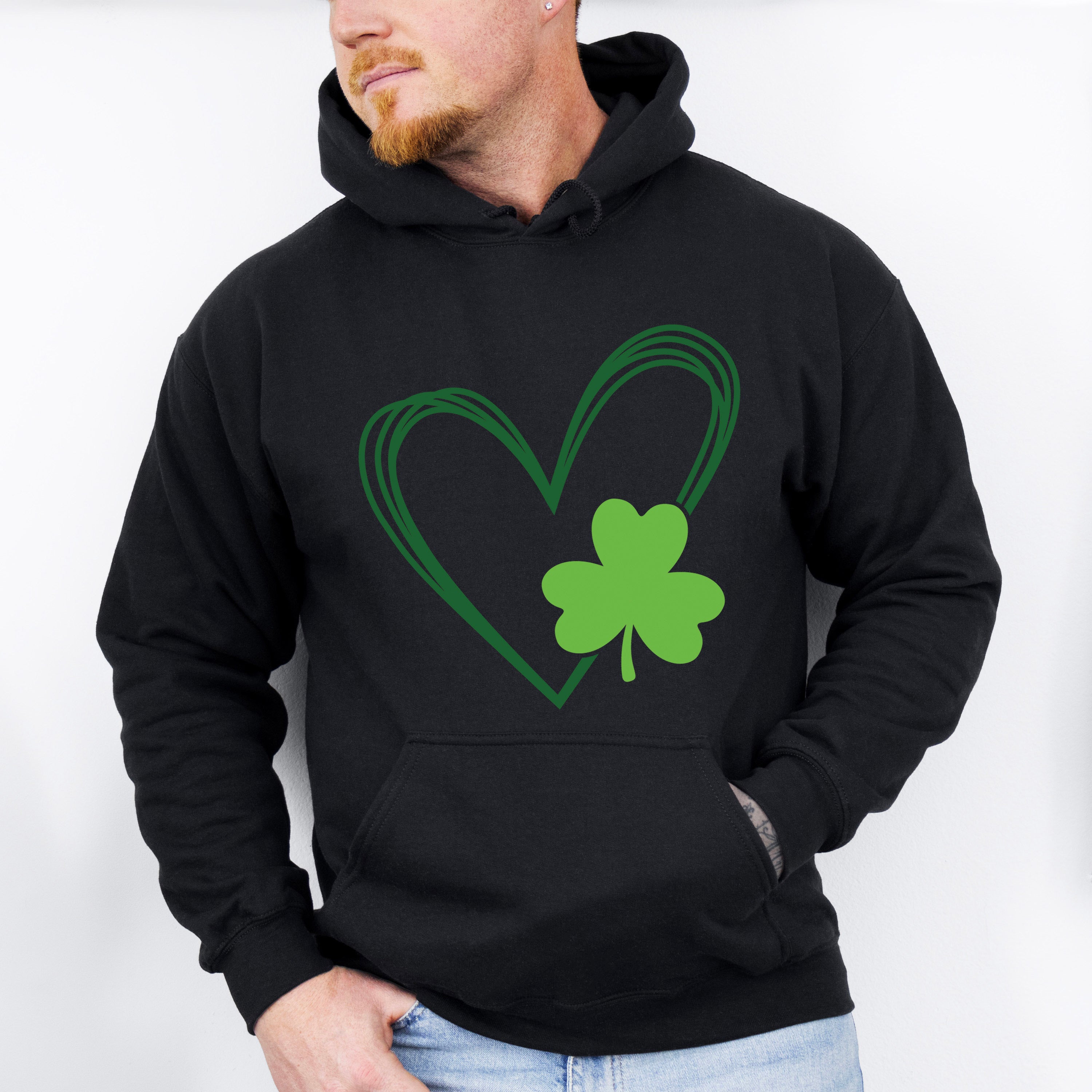 Heart and Clover St Patricks Theme T-shirt, Hoodie, Sweatshirt