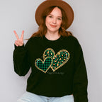 Leopard Print Heart St Patricks Theme T-shirt, Hoodie, Sweatshirt