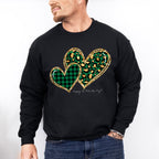 Leopard Print Heart St Patricks Theme T-shirt, Hoodie, Sweatshirt