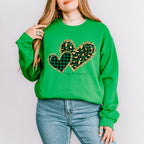 Leopard Print Heart St Patricks Theme T-shirt, Hoodie, Sweatshirt