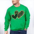 Leopard Print Heart St Patricks Theme T-shirt, Hoodie, Sweatshirt